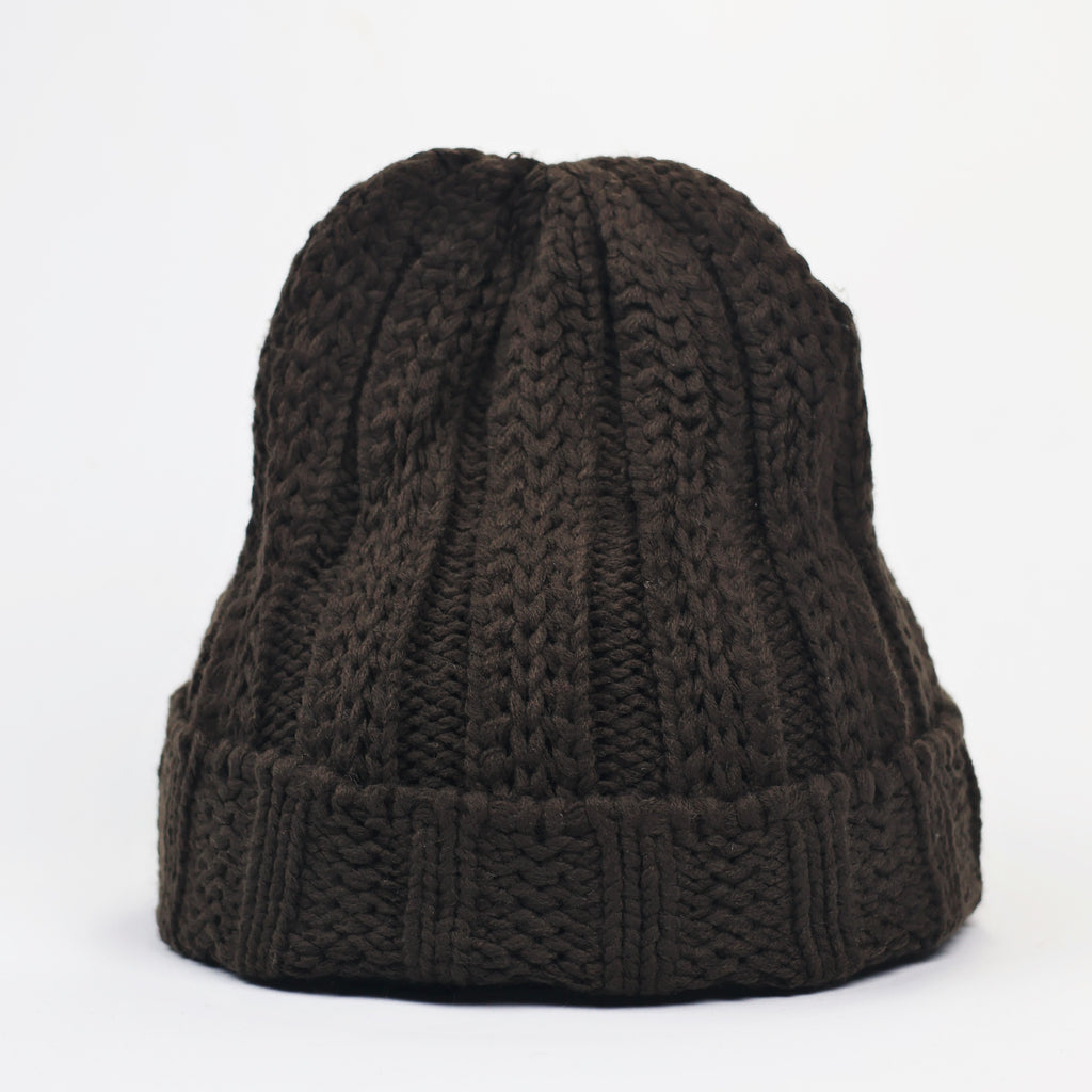Chocolate Brown Made In Korea Winter Beanie - Warm Adult Hat