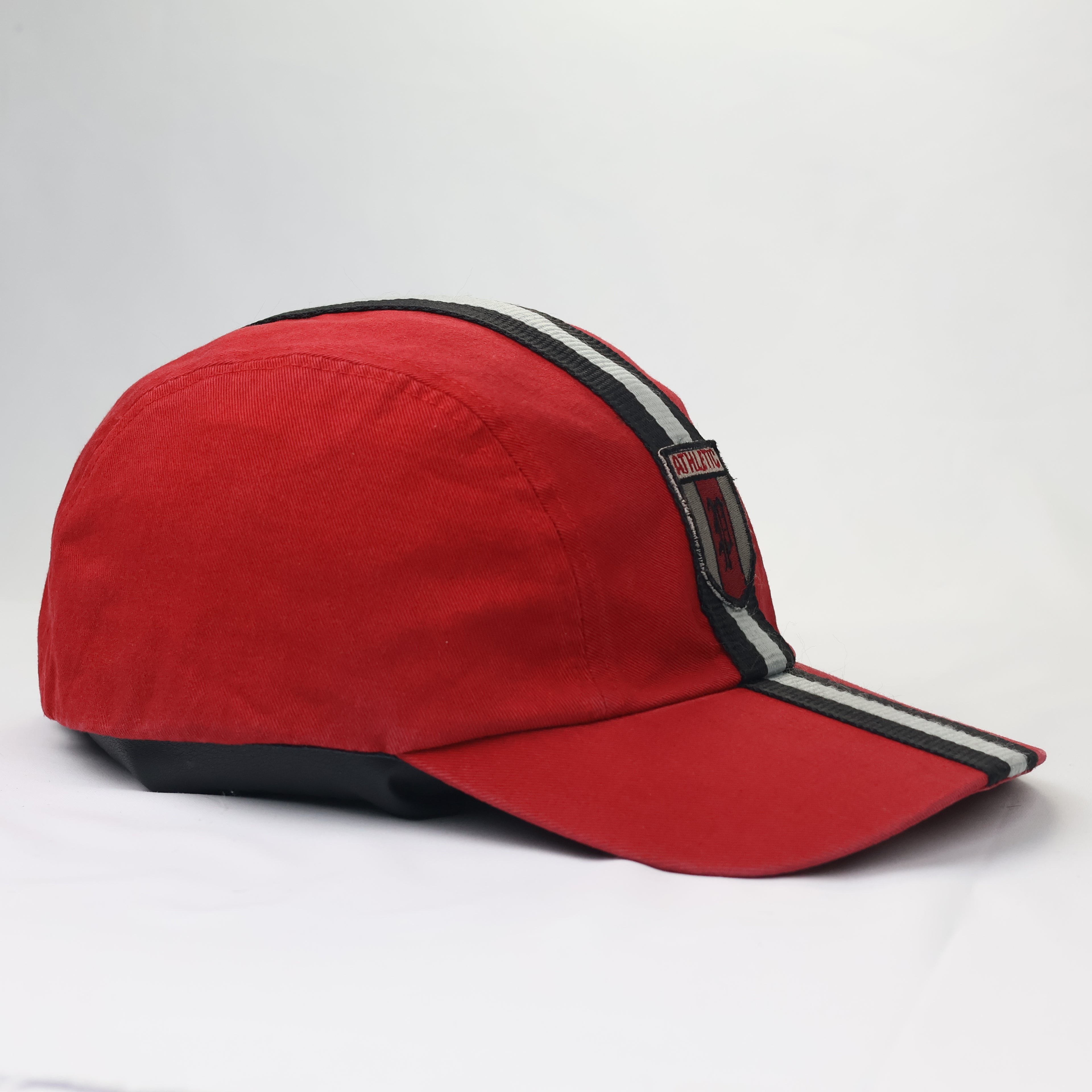 Vintage Hang Ten Red Athletic Thrifted Cap - Racing Stripe Snapback - 59cm
