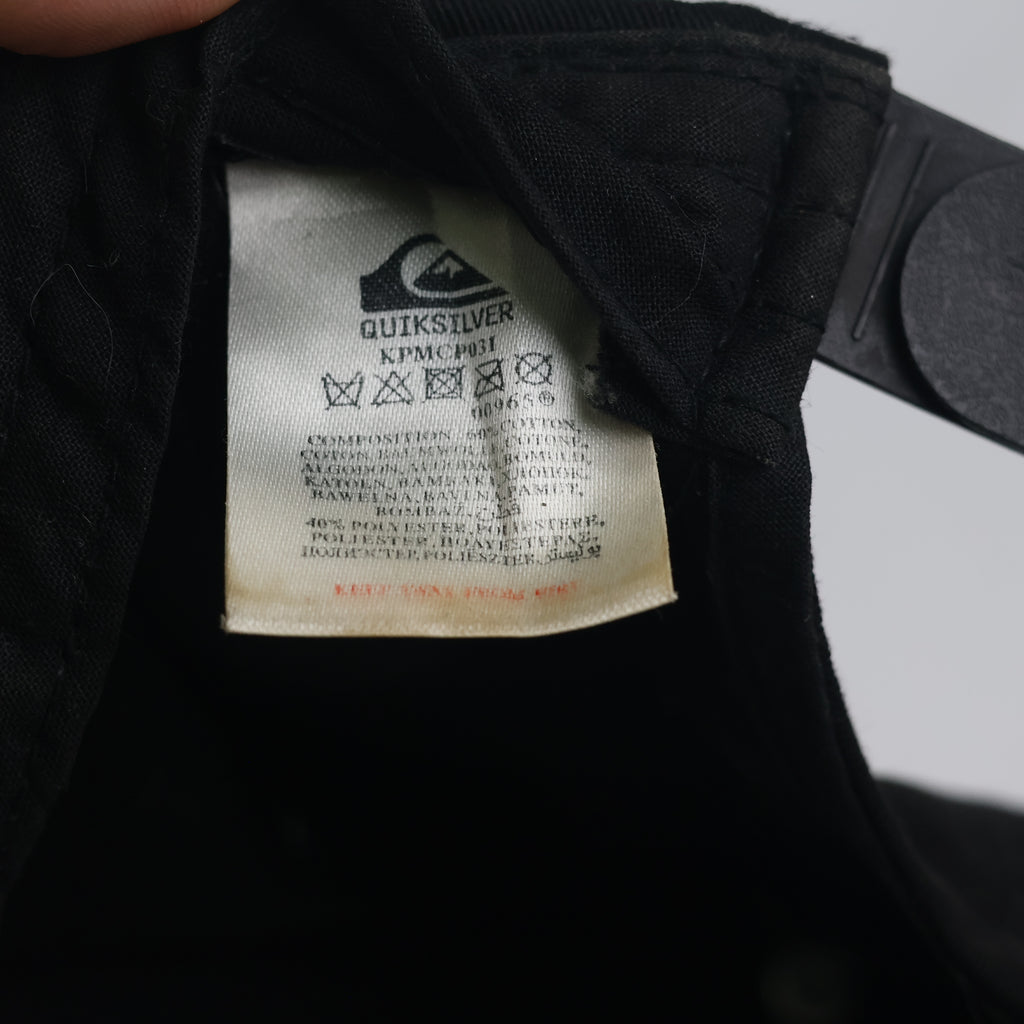 Thrifted Quiksilver Black Wave Snapback Cap (55-56 cm) |10701