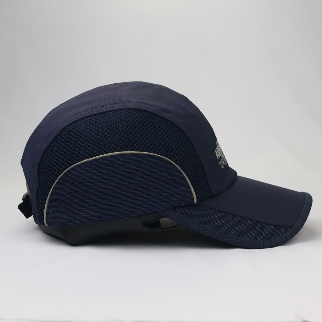 Retro Airwalk Sport Tech 5-Panel Style Mesh Hat – Navy Blue