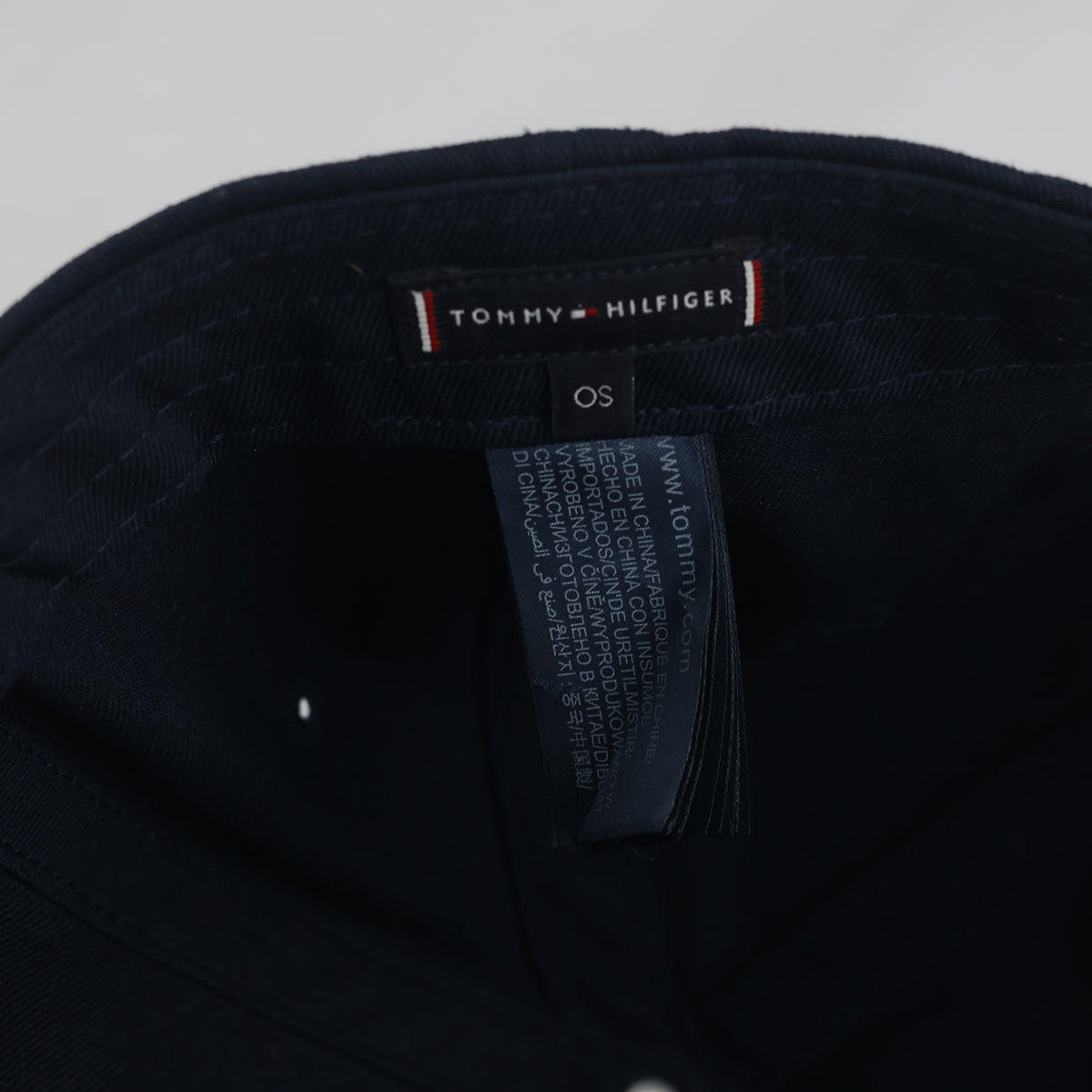 Thrifted Tommy Hilfiger Navy Cotton Strapback Cap (57-59 cm) |10700