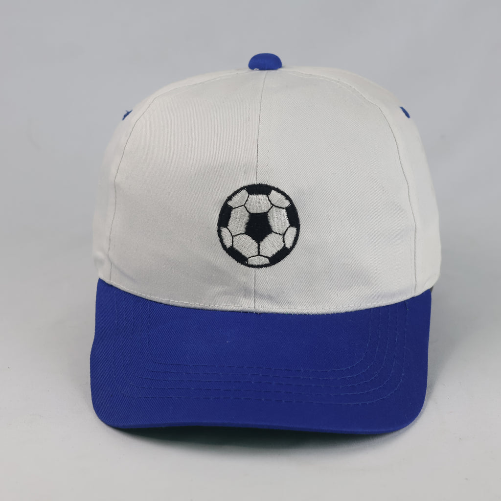 Thrifted Two-Tone White & Blue Football Snapback Cap (56-57 cm) |10734