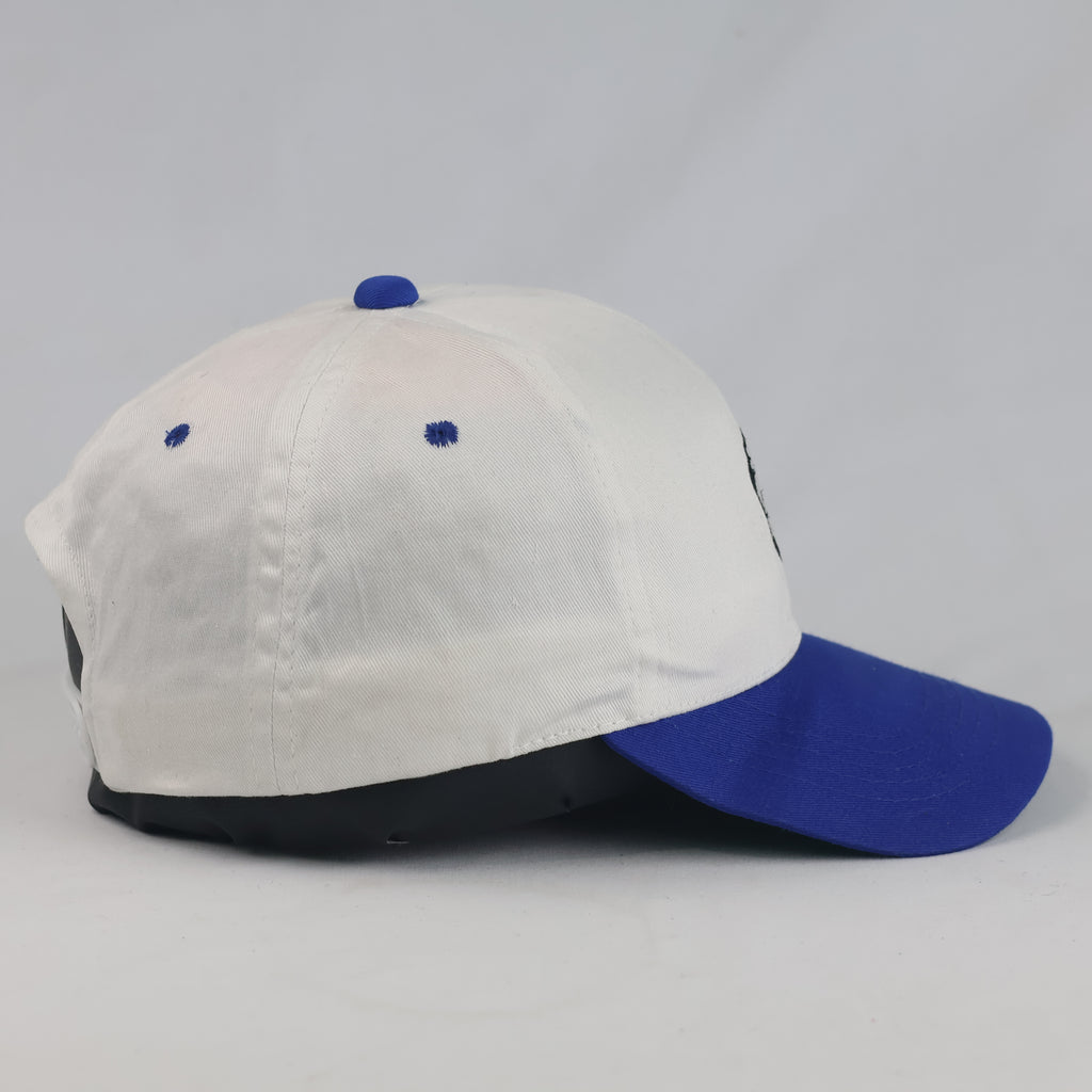 Thrifted Two-Tone White & Blue Football Snapback Cap (56-57 cm) |10734