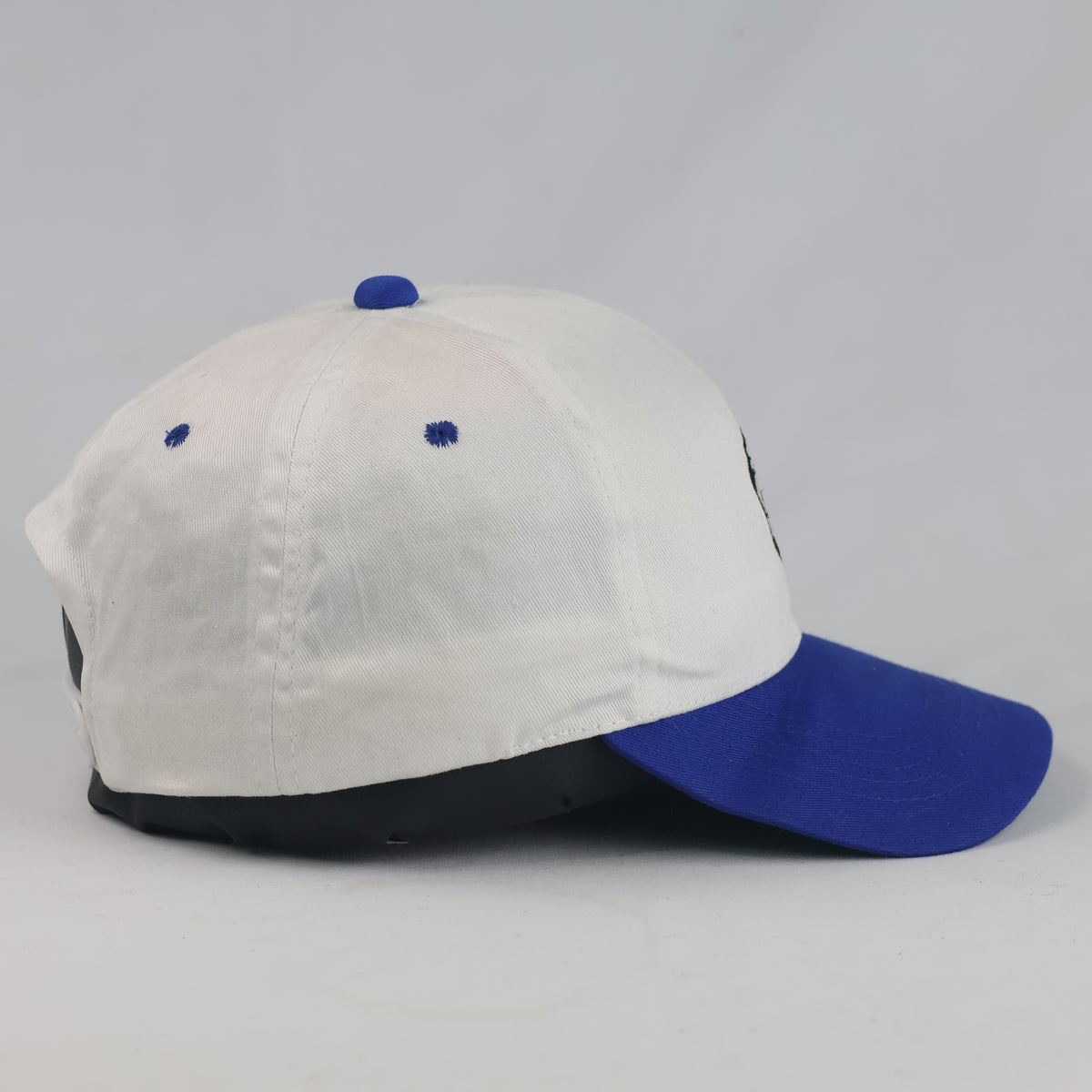 Thrifted Two-Tone White & Blue Football Snapback Cap (56-57 cm) |10734