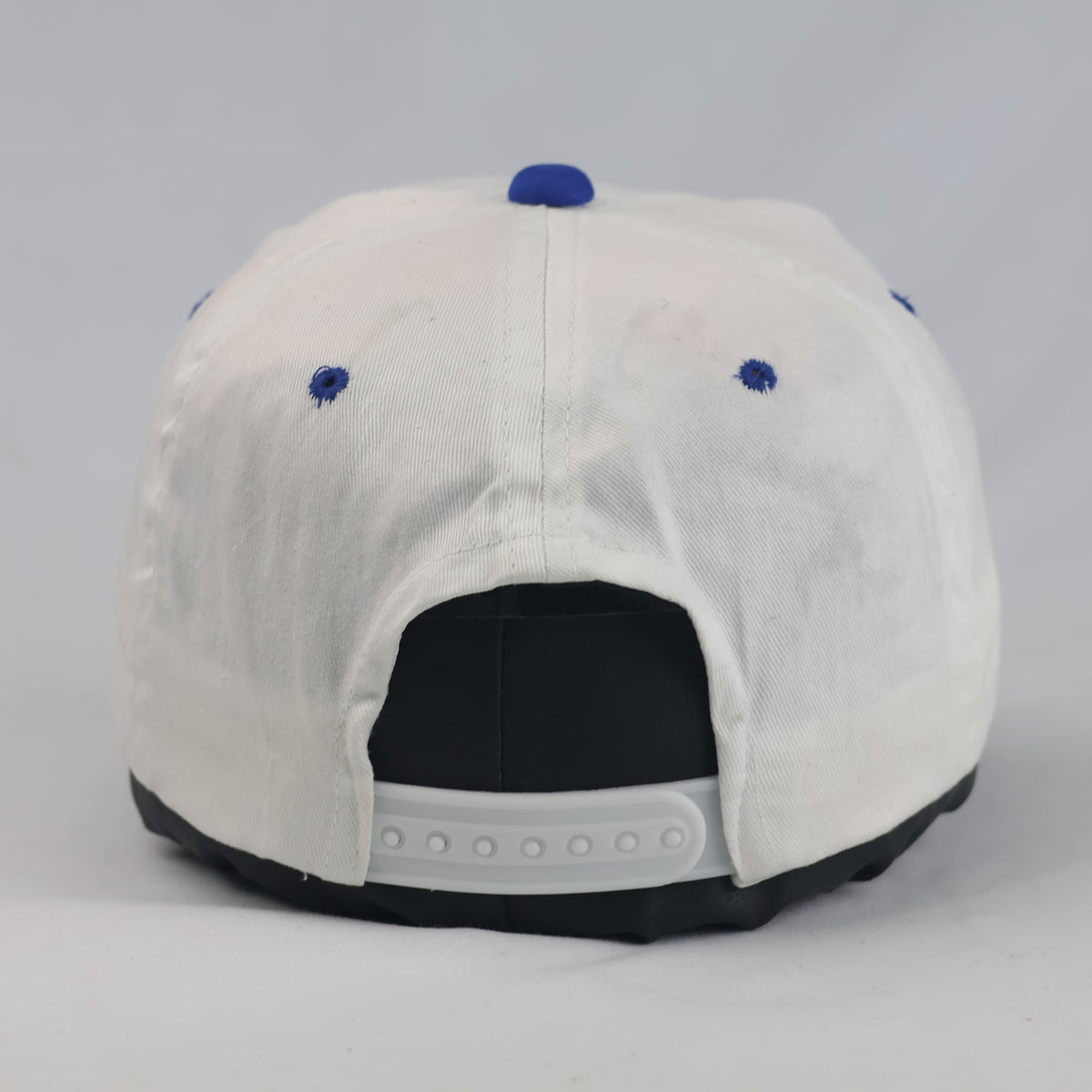 Thrifted Two-Tone White & Blue Football Snapback Cap (56-57 cm) |10734