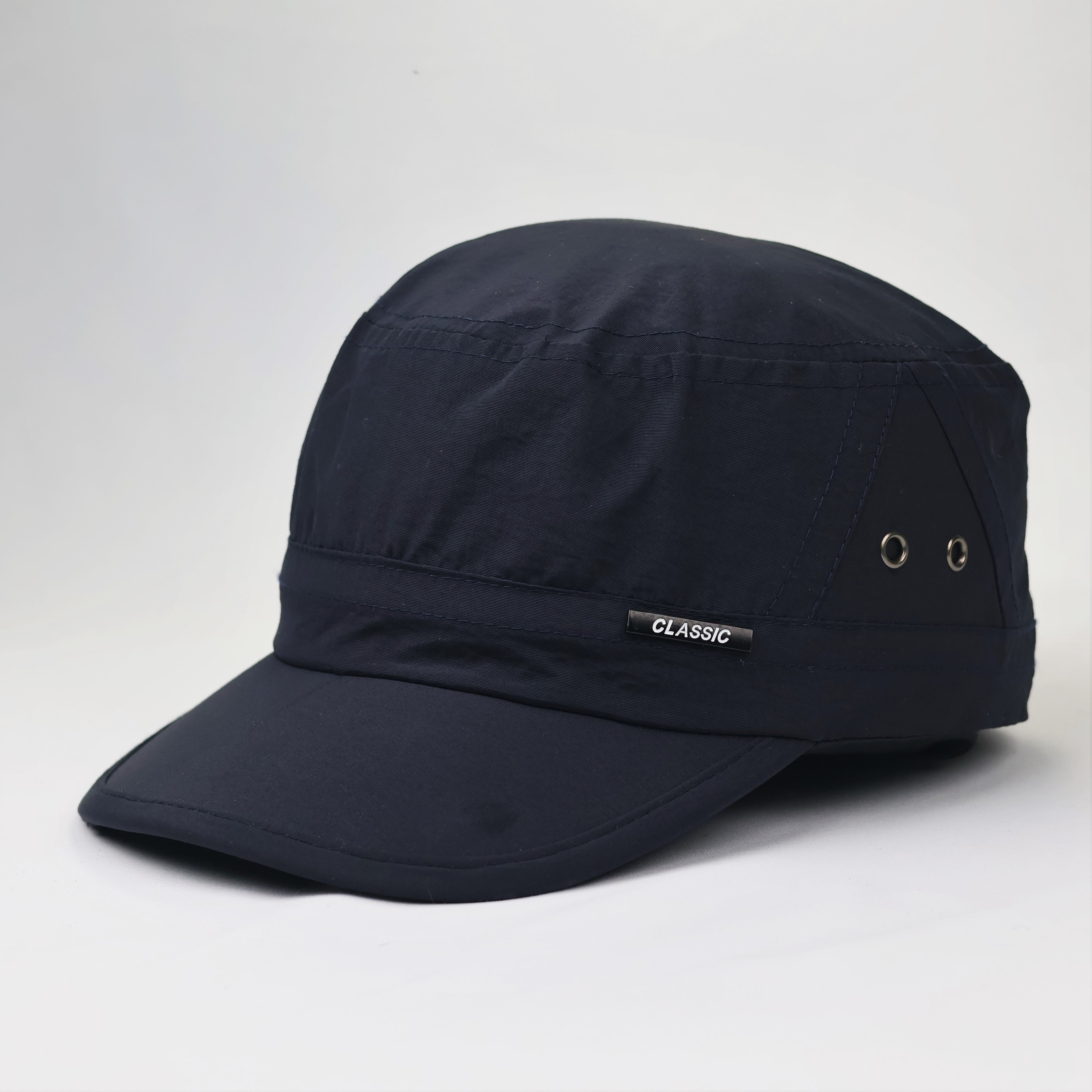 Classic Navy Blue Military Cadet Cap – Adjustable Patrol Hat