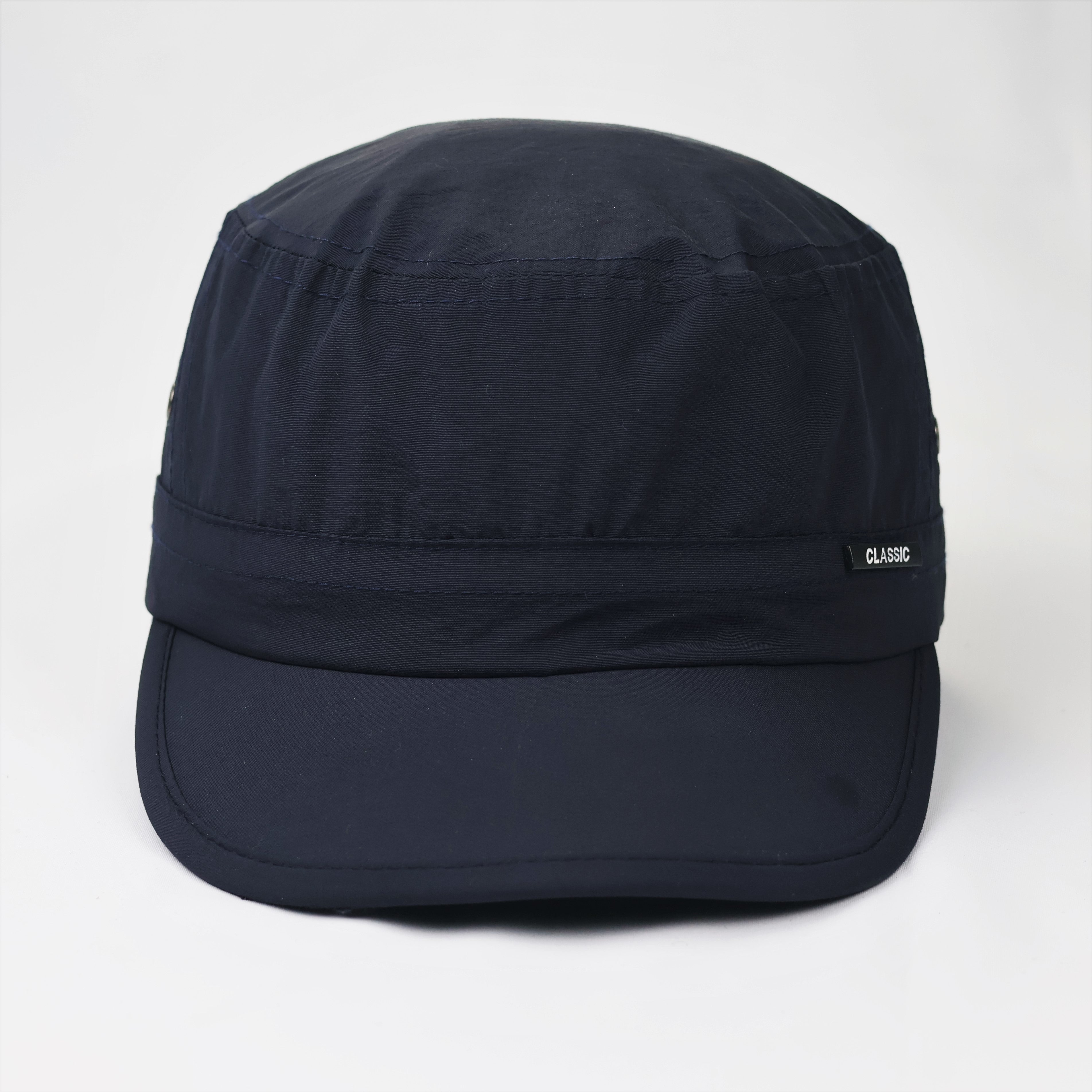 Classic Navy Blue Military Cadet Cap – Adjustable Patrol Hat