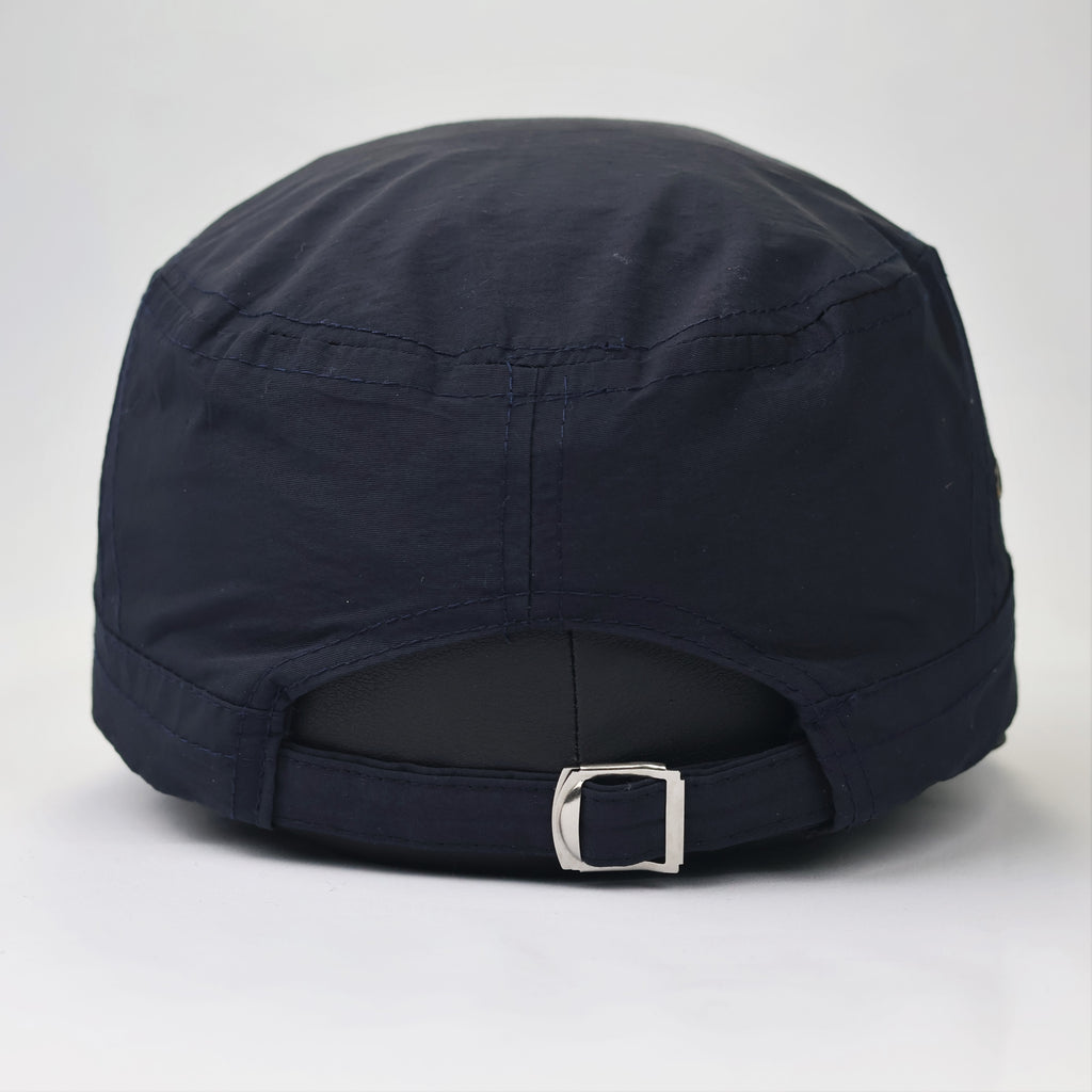 Classic Navy Blue Military Cadet Cap – Adjustable Patrol Hat