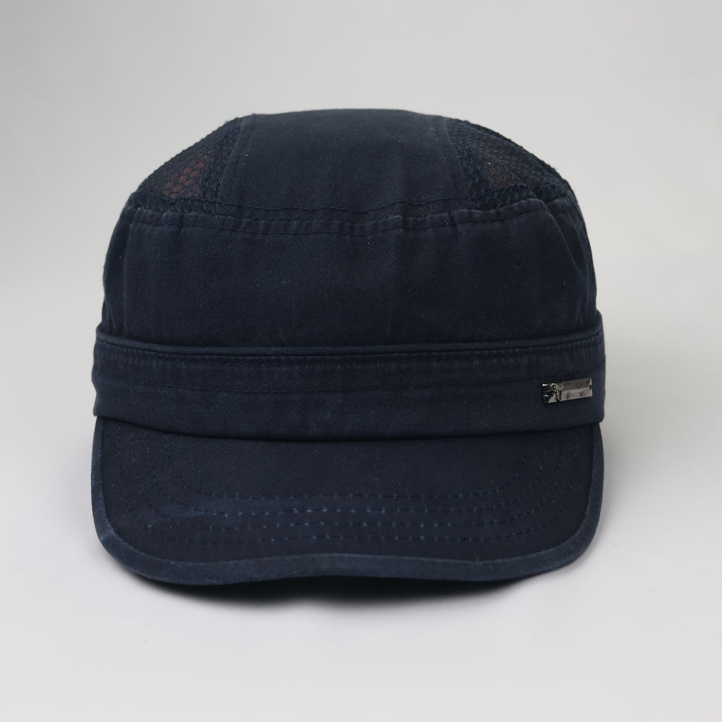 Navy Blue Cotton Cadet Cap - Urban Patrol Style - Size 56-58cm