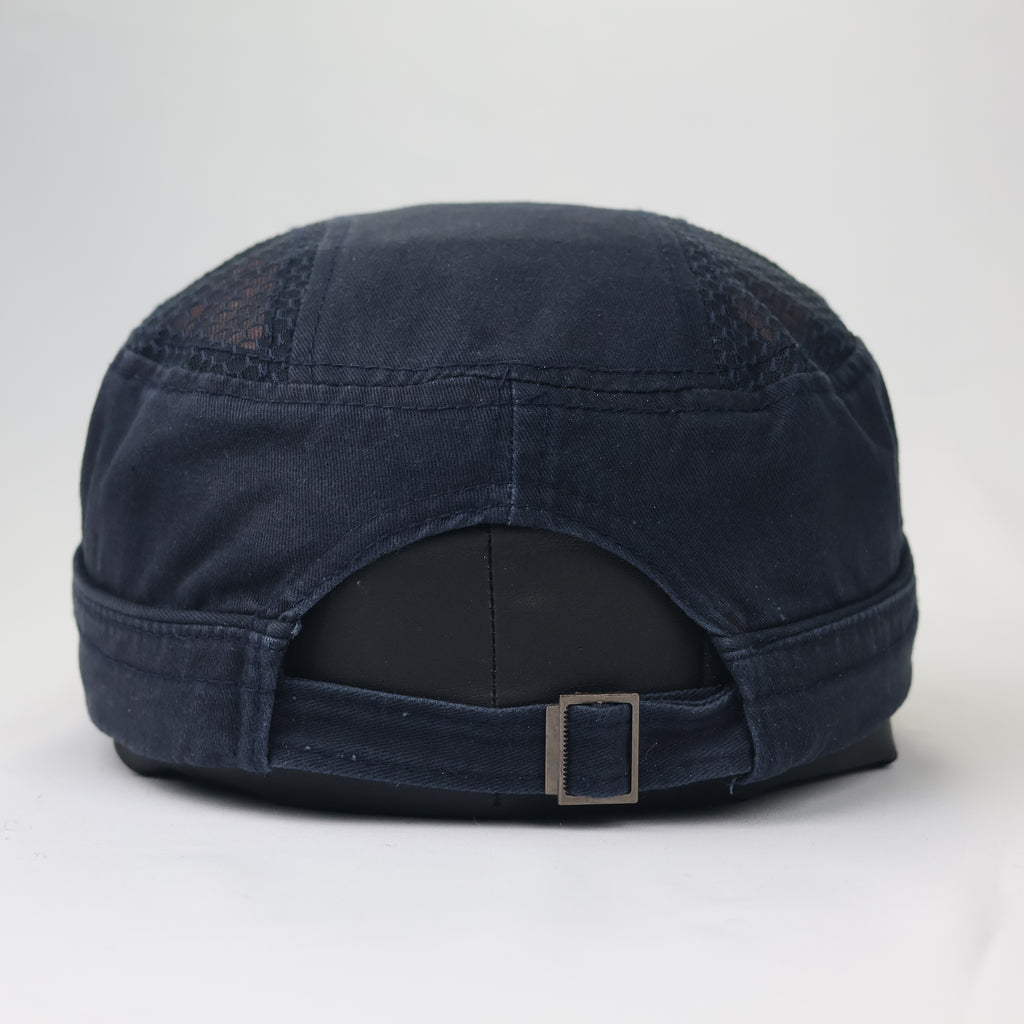 Navy Blue Cotton Cadet Cap - Urban Patrol Style - Size 56-58cm