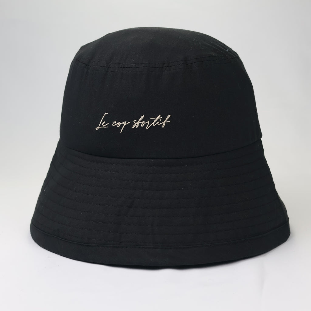 Premium Le Coq Sportif Made in Korea Sun Hat - Minimalist Black