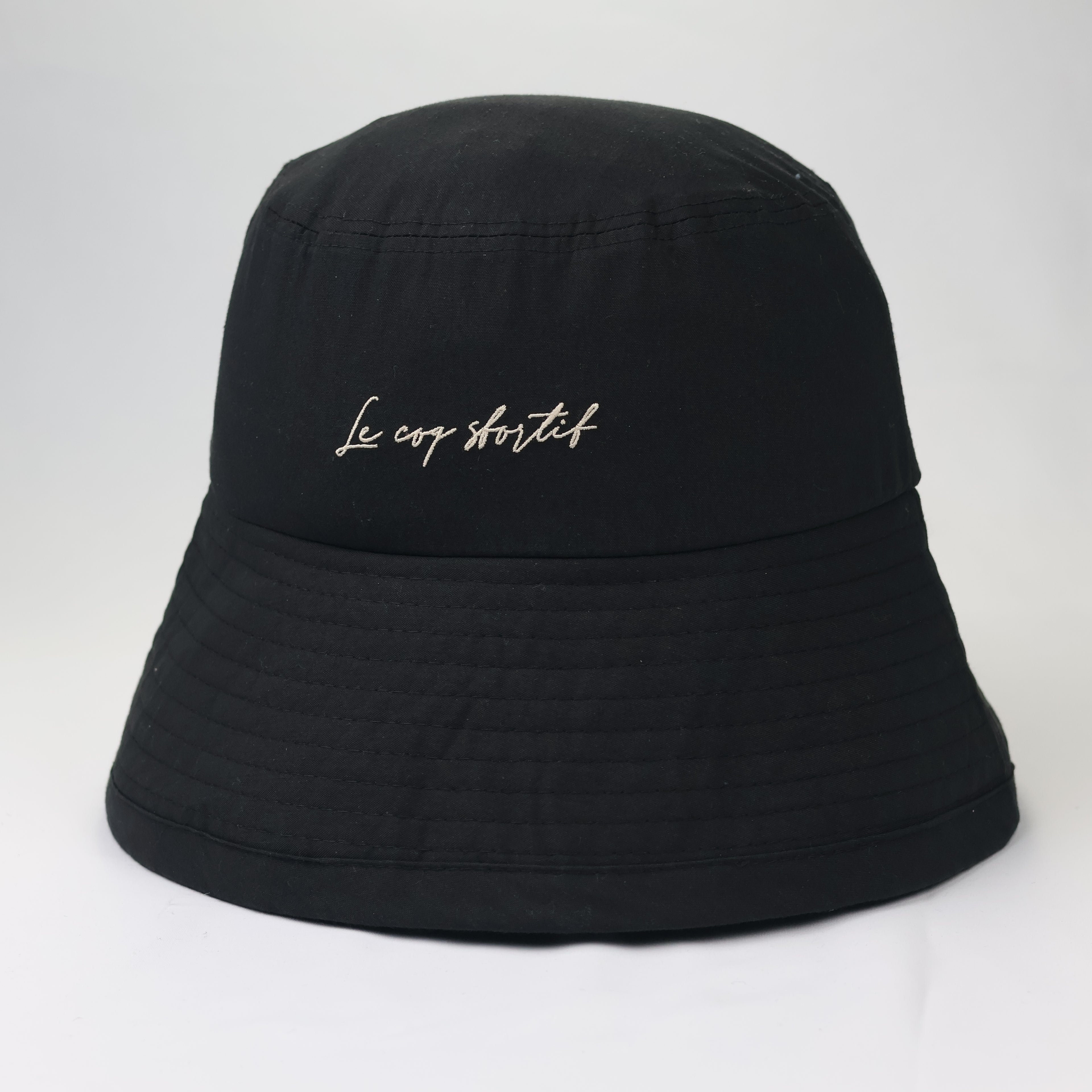 Premium Le Coq Sportif Made in Korea Sun Hat - Minimalist Black