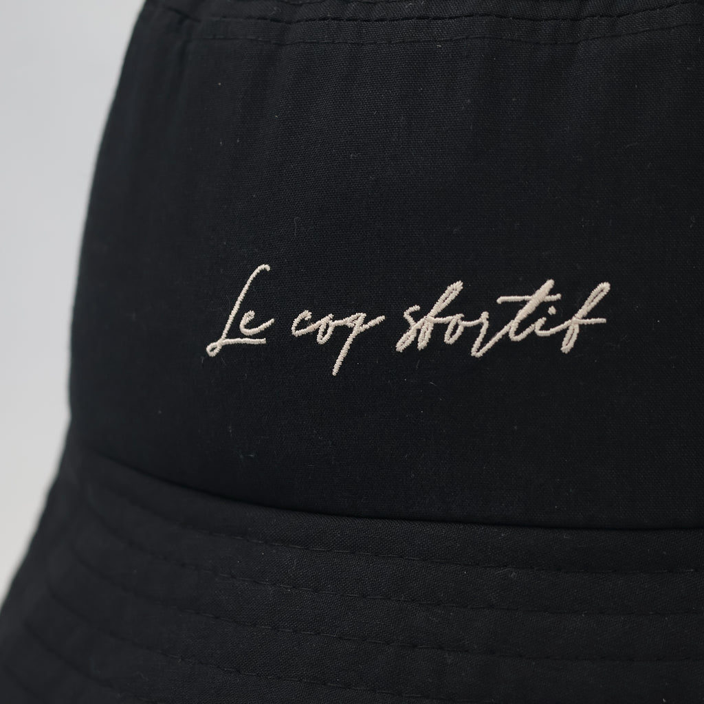 Premium Le Coq Sportif Made in Korea Sun Hat - Minimalist Black