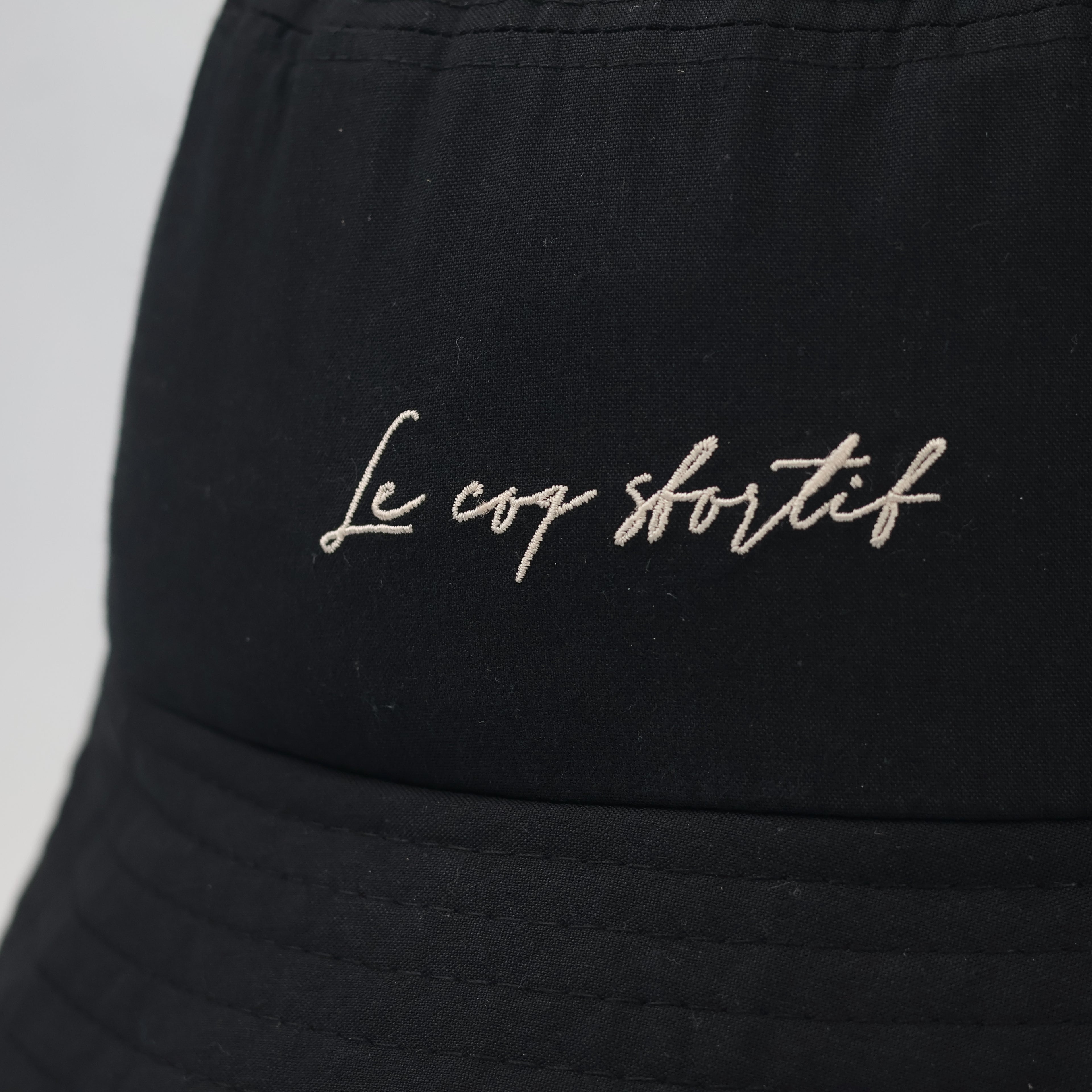 Premium Le Coq Sportif Made in Korea Sun Hat - Minimalist Black