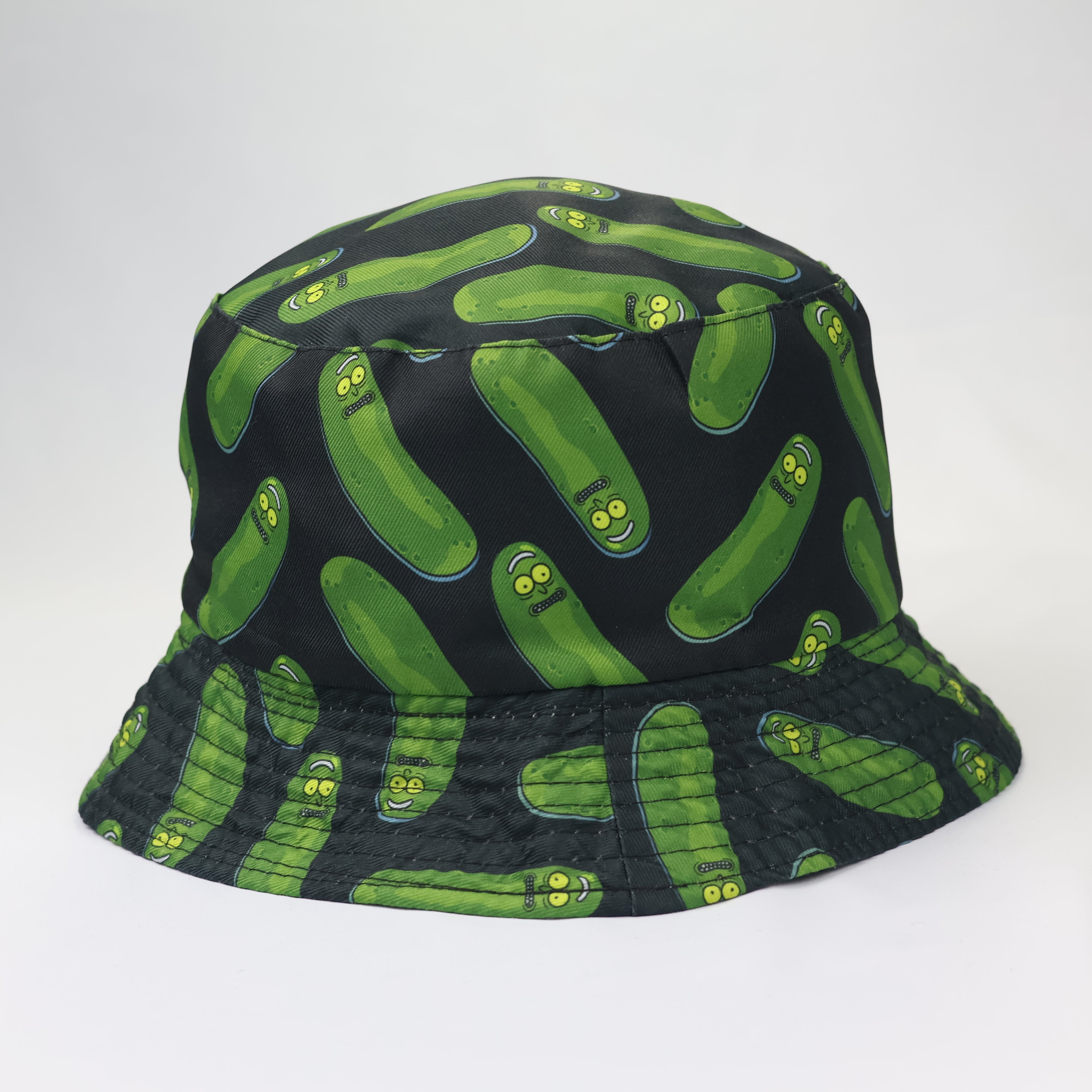Rick and Morty Pickle Rick Reversible Bucket Hat – Green/Grey