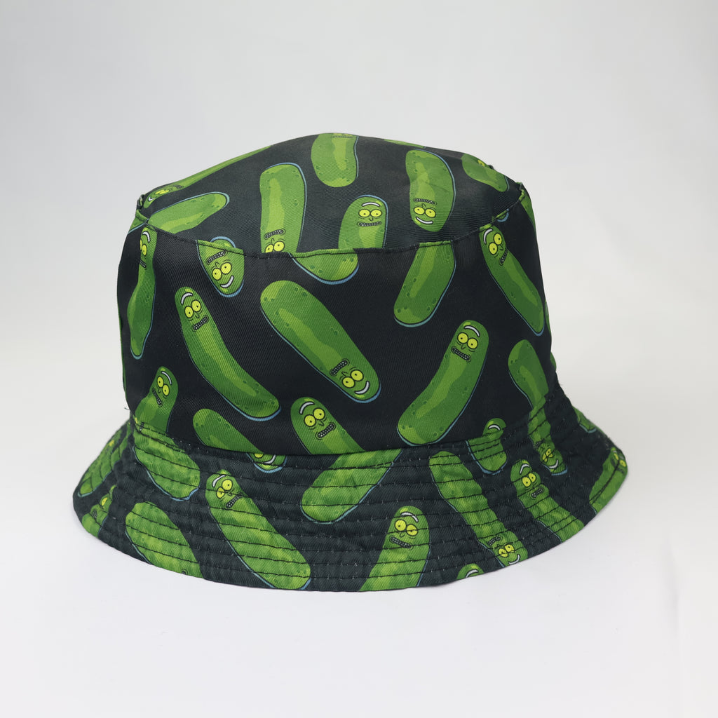 Rick and Morty Pickle Rick Reversible Bucket Hat – Green/Grey