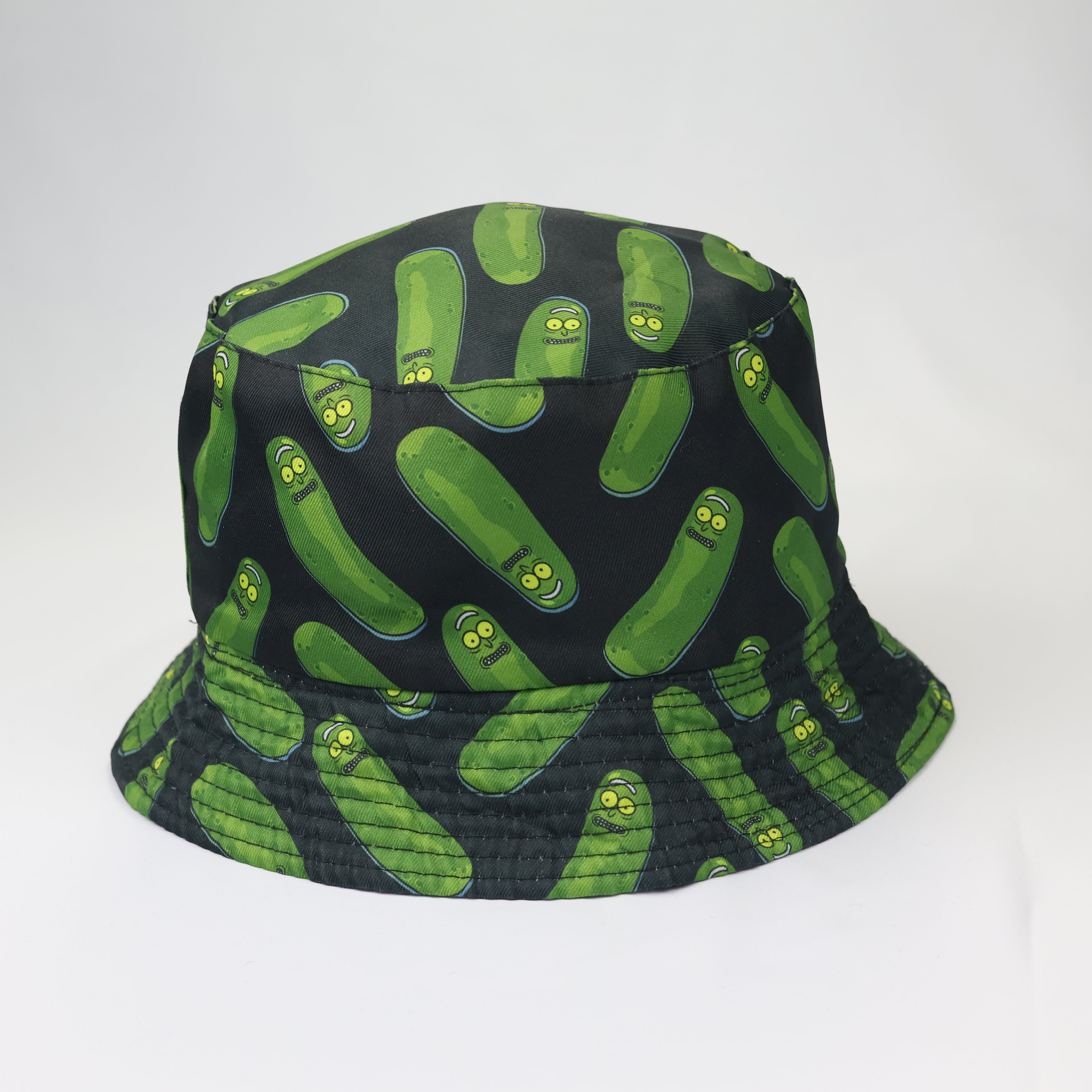 Rick and Morty Pickle Rick Reversible Bucket Hat – Green/Grey