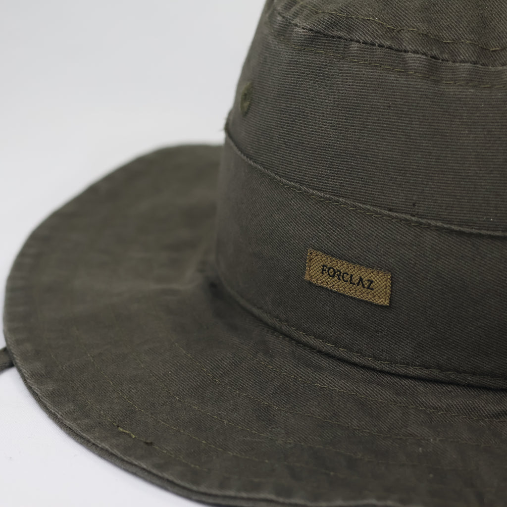Forclaz by Decathlon Outdoor Thrifted Sun Hat with Chin Strap - Unisex 56cm
