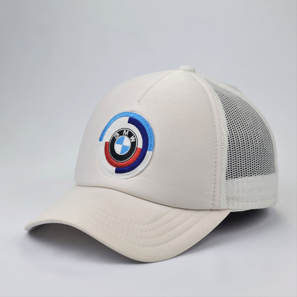 BMW M-Series Embroidered Thrifted Trucker Cap - Adjustable (56-58cm)