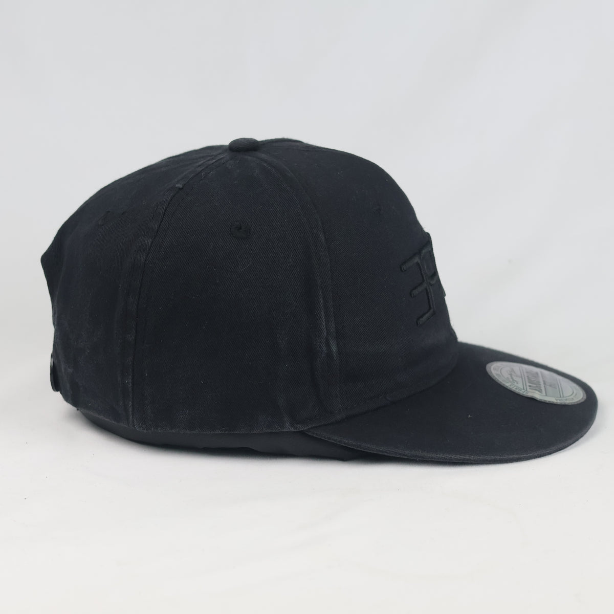 Thrifted FSBN Black Snapback Cap with NOPE Embroidery (56-57 cm) |10714