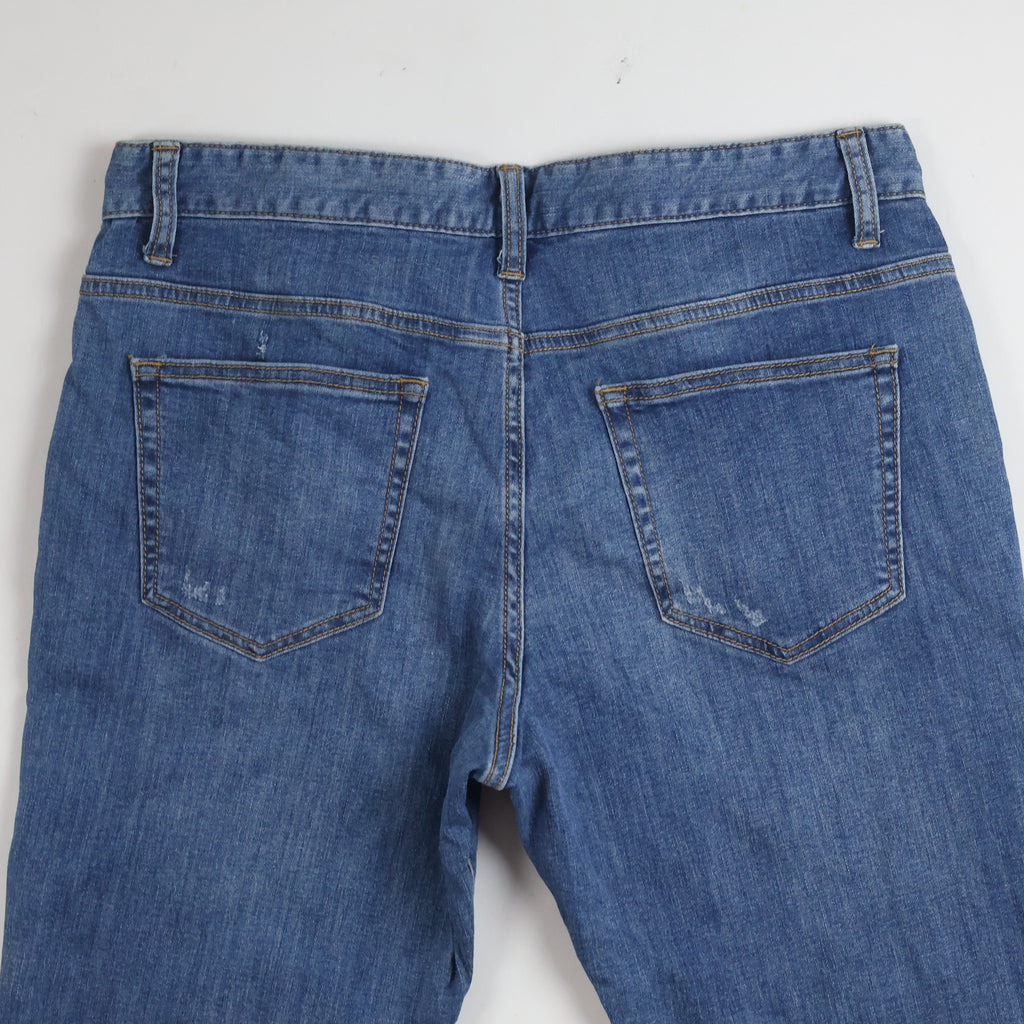 Thrifted Topten Men's Blue Straight Leg Denim Jeans 32 Waist/ J1009