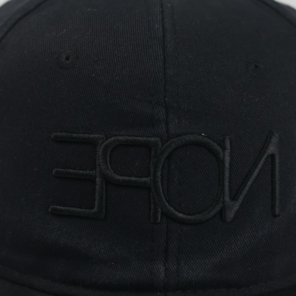 Thrifted FSBN Black Snapback Cap with NOPE Embroidery (56-57 cm) |10714
