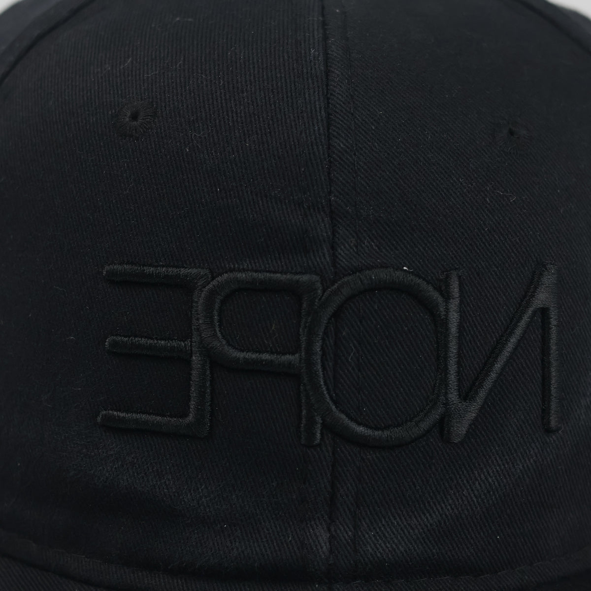 Thrifted FSBN Black Snapback Cap with NOPE Embroidery (56-57 cm) |10714