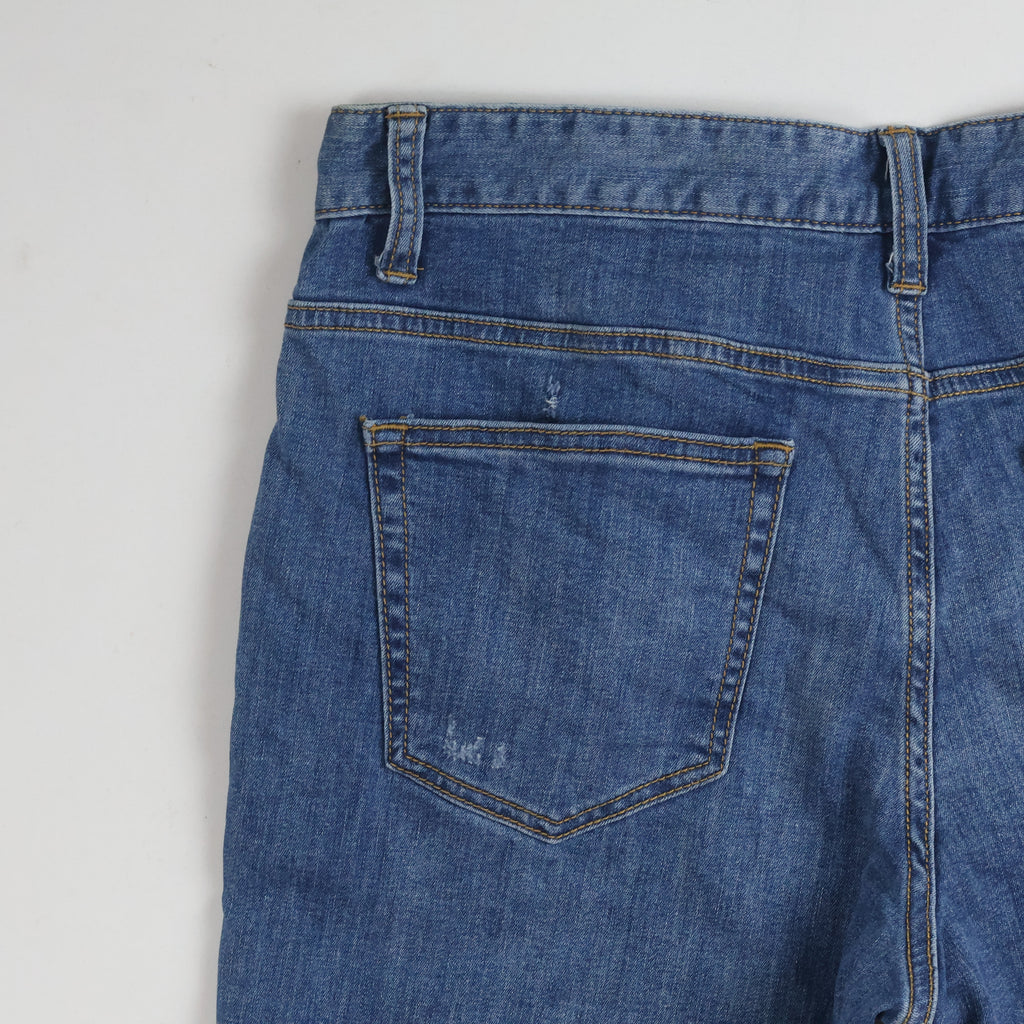 Thrifted Topten Men's Blue Straight Leg Denim Jeans 32 Waist/ J1009