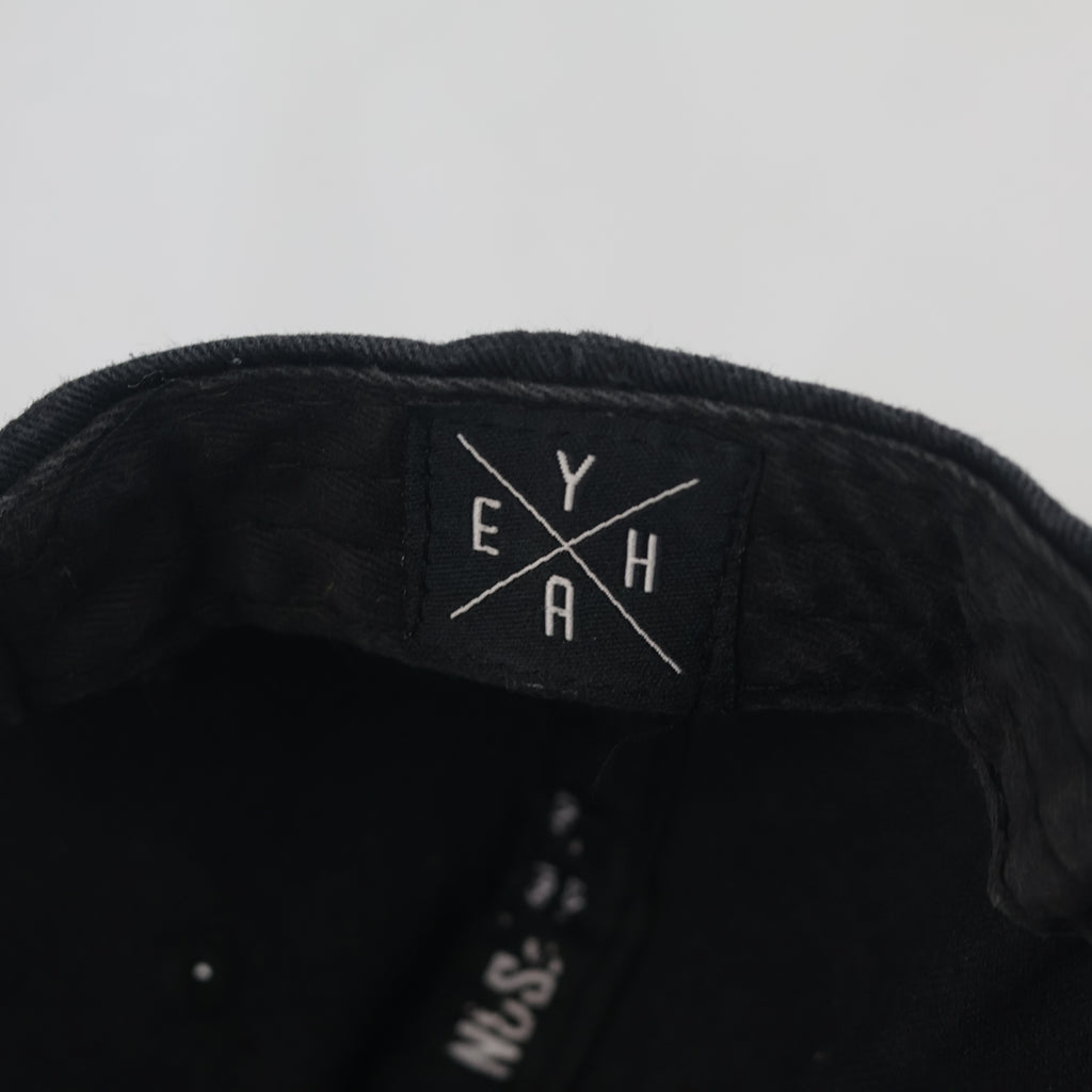 Thrifted FSBN Black Snapback Cap with NOPE Embroidery (56-57 cm) |10714