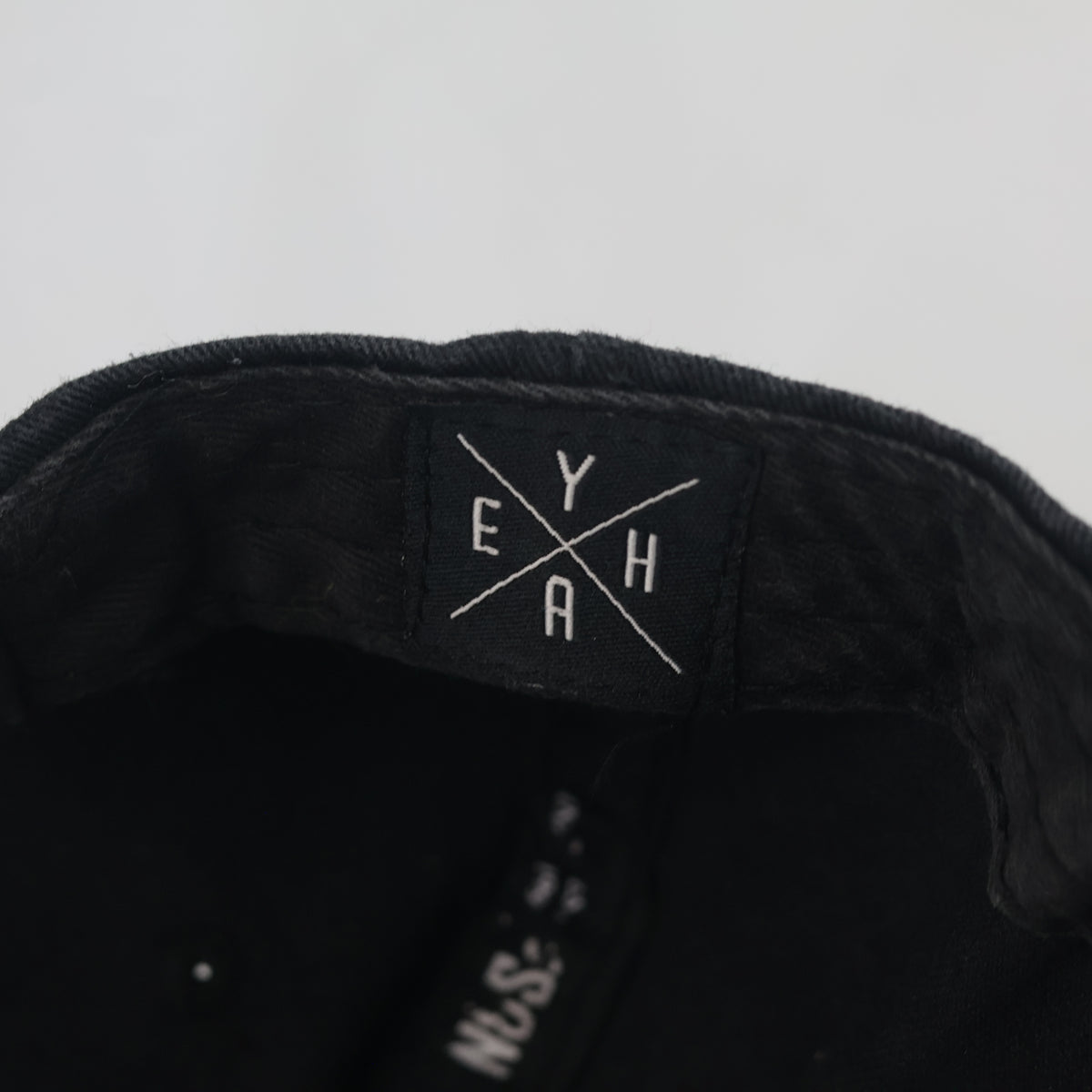 Thrifted FSBN Black Snapback Cap with NOPE Embroidery (56-57 cm) |10714