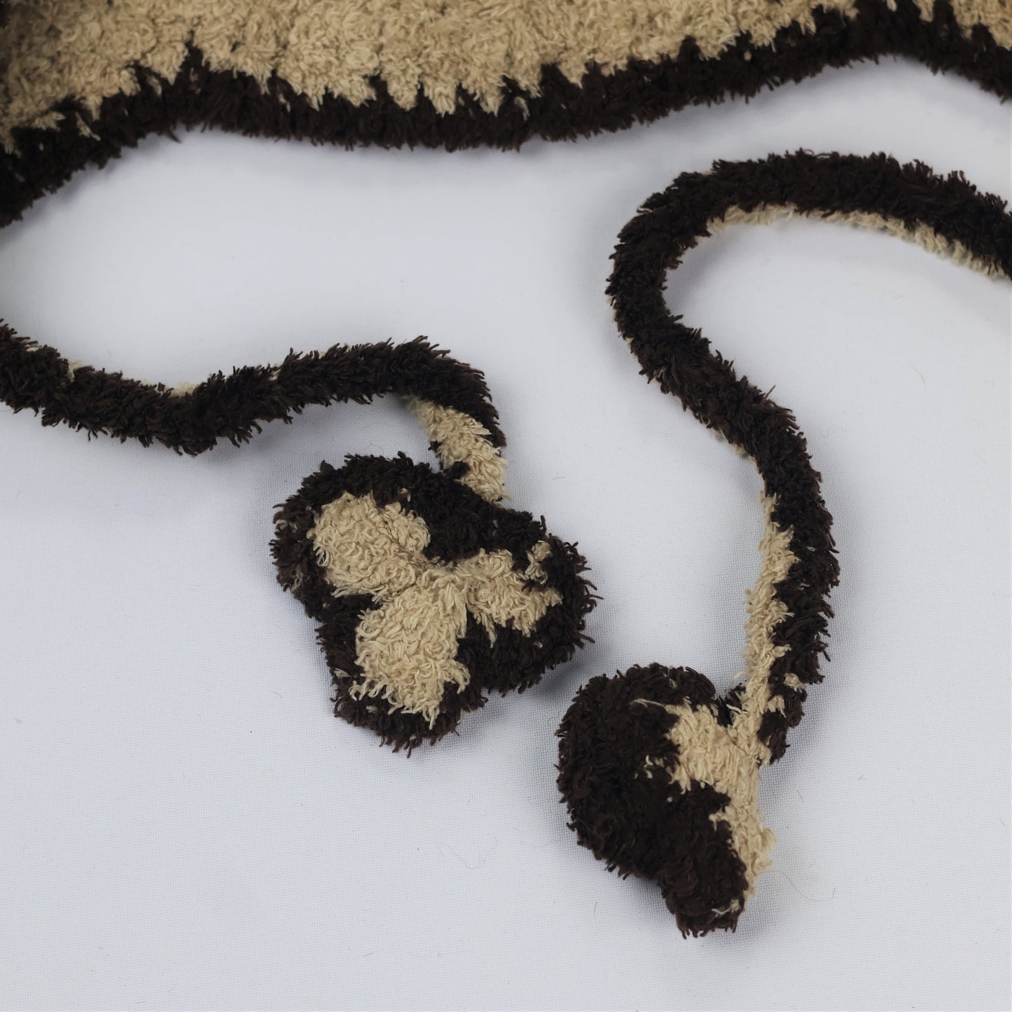 Cute Teddy Bear Fleece Cap with Ear Flaps & Flower Poms - Warm Kids Headwear