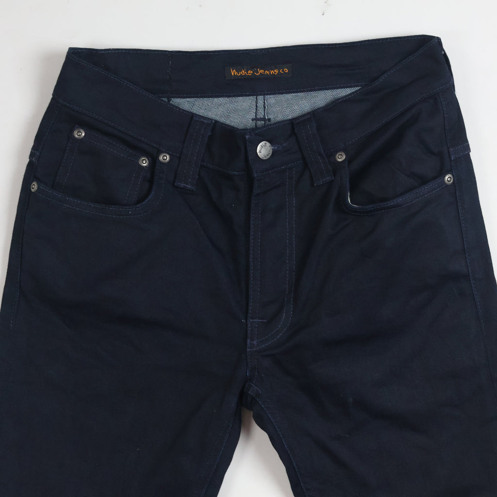 Thrifted Nudie Jeans Co Men's Deep Indigo Blue Slim Jeans Waist: 30-32/ J1010