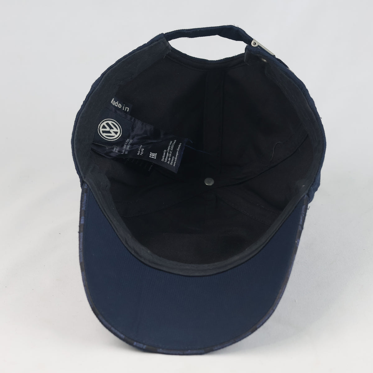 Thrifted Volkswagen Navy Blue Cap with Metal Buckle (56-57 cm) |10708