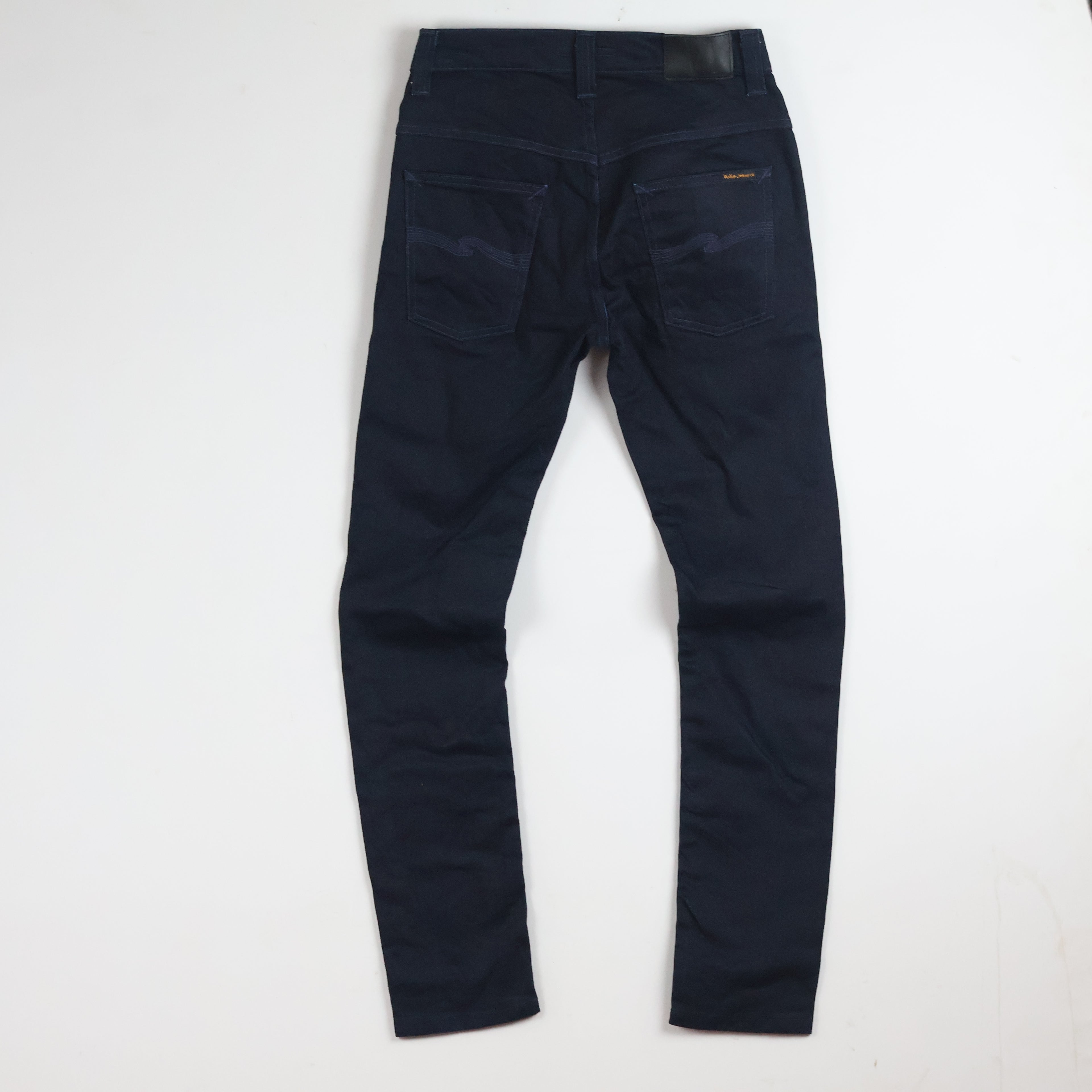 Thrifted Nudie Jeans Co Men's Deep Indigo Blue Slim Jeans Waist: 30-32/ J1010