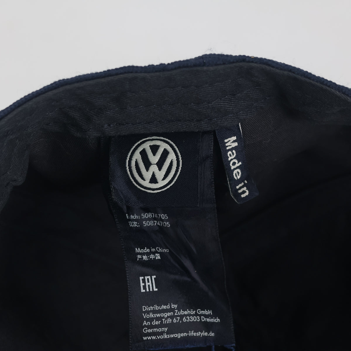 Thrifted Volkswagen Navy Blue Cap with Metal Buckle (56-57 cm) |10708