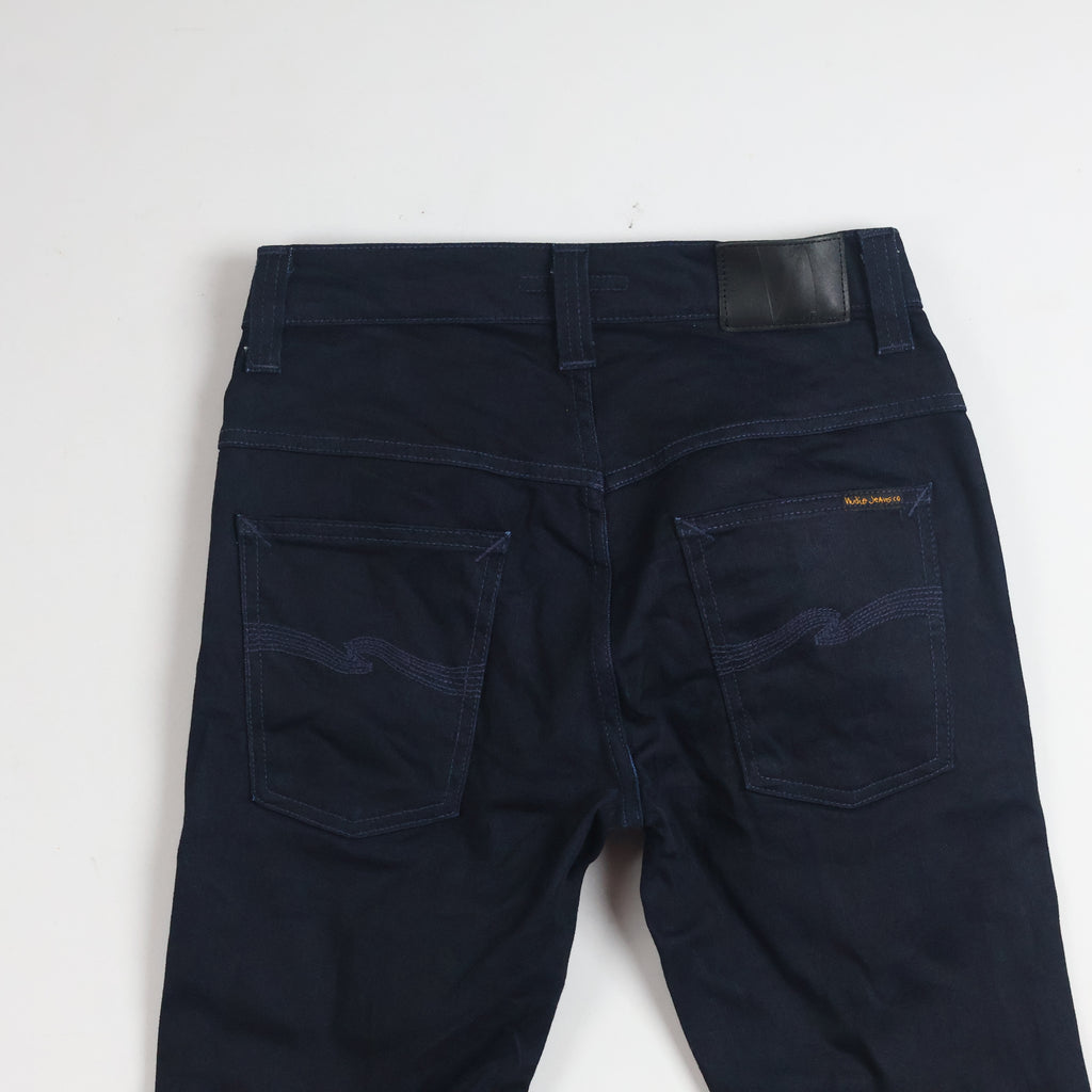 Thrifted Nudie Jeans Co Men's Deep Indigo Blue Slim Jeans Waist: 30-32/ J1010