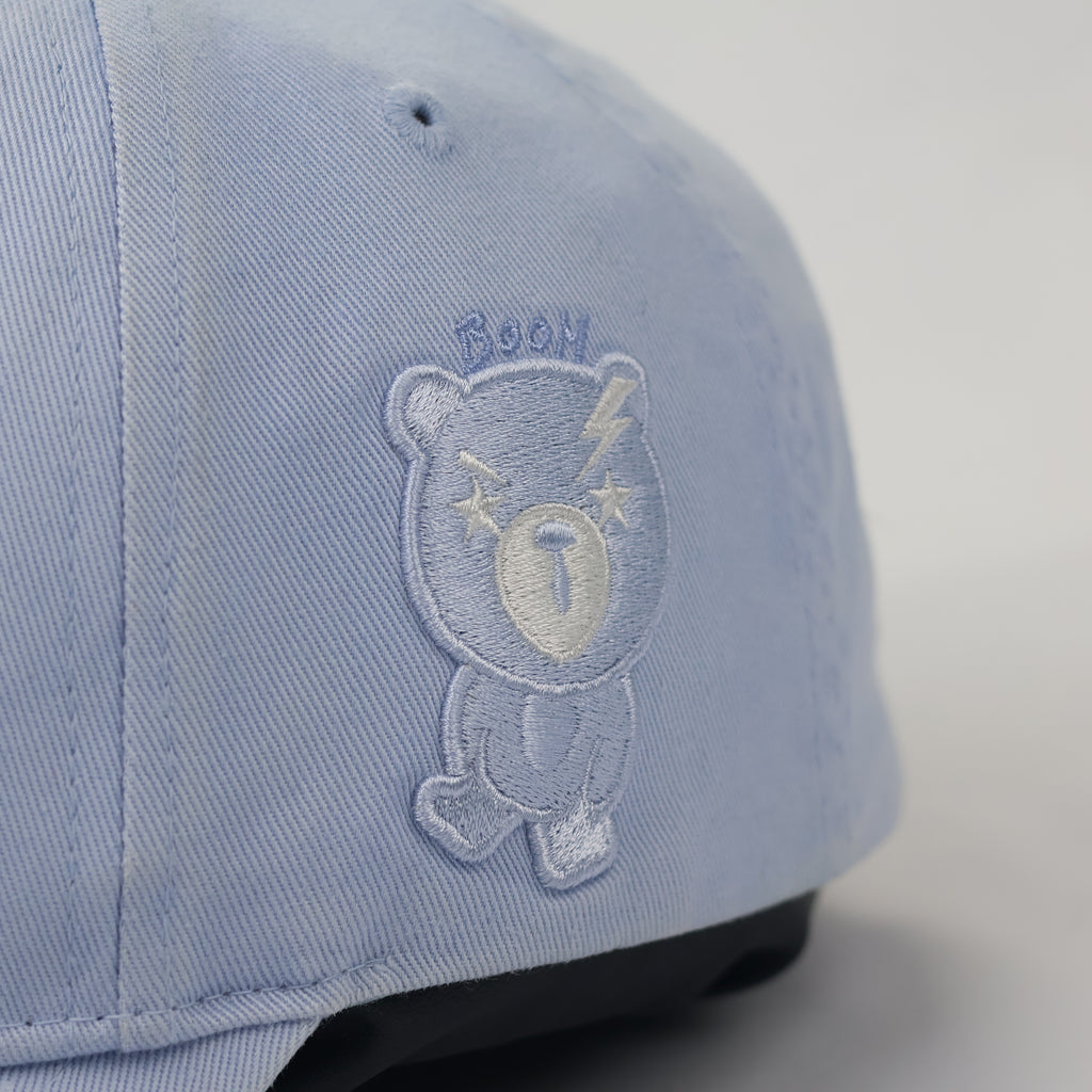 LA Dodgers MLB Pastel Blue Thrifted Baseball Hat - Cute Kawaii Bear Embroidery