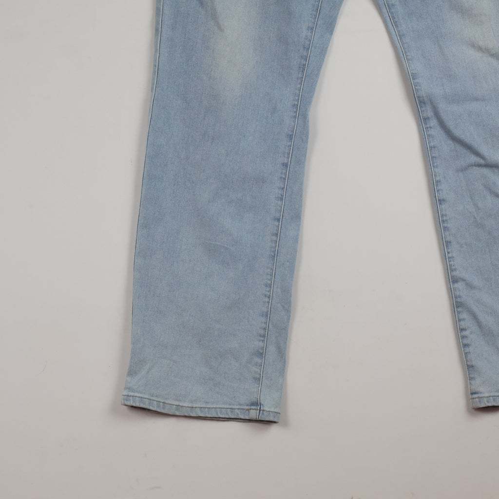Thrifted Caret Men's Light Blue Denim Jeans 36 Waist/ J1011