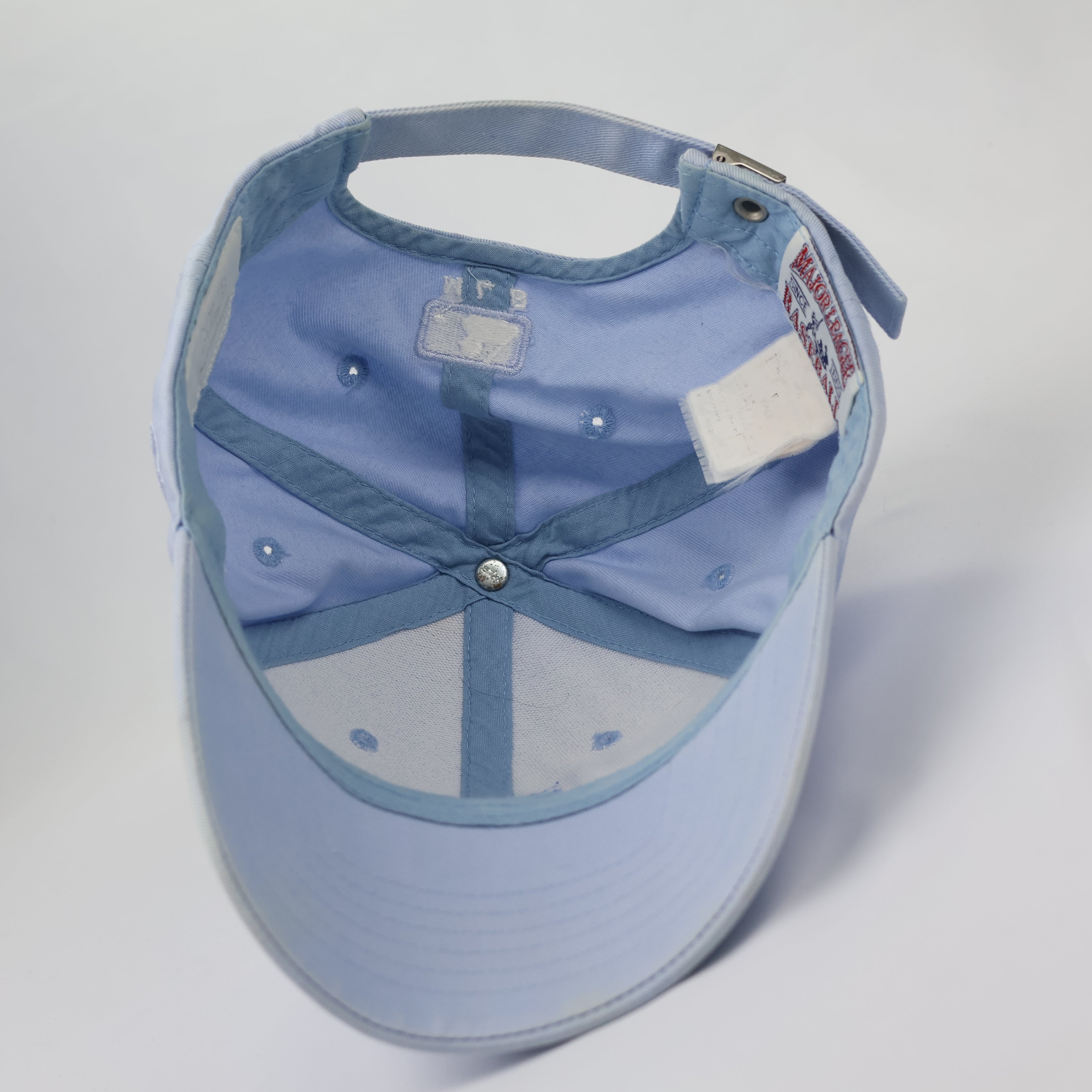 LA Dodgers MLB Pastel Blue Thrifted Baseball Hat - Cute Kawaii Bear Embroidery