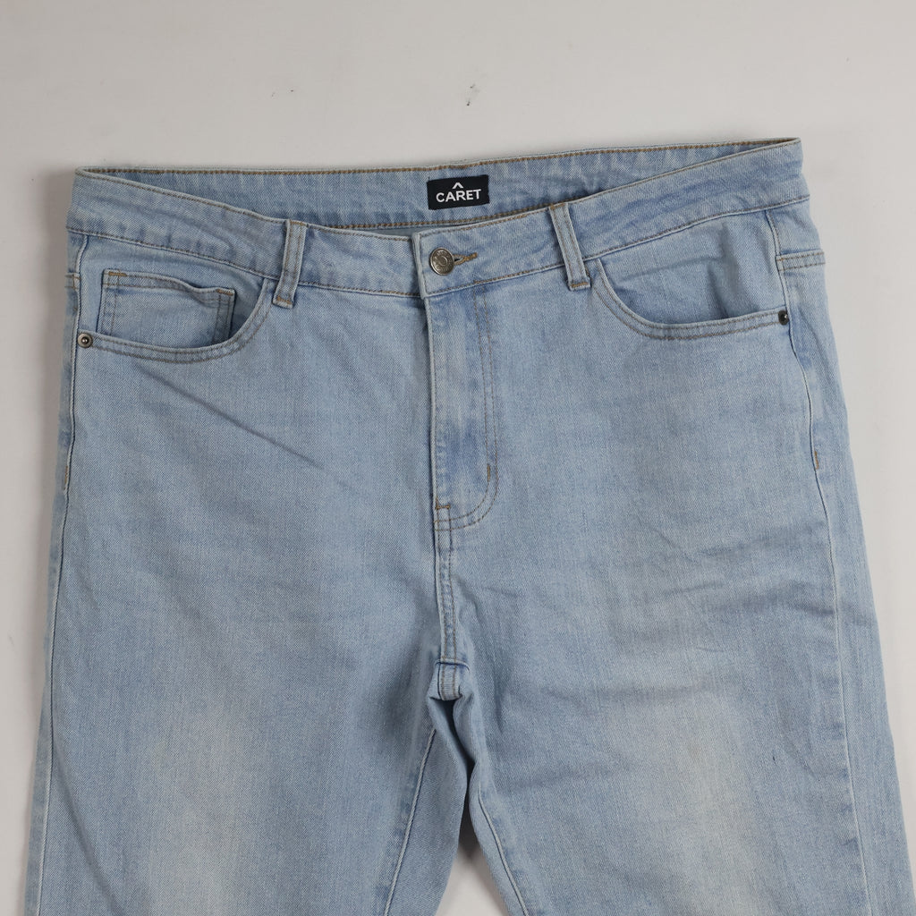 Thrifted Caret Men's Light Blue Denim Jeans 36 Waist/ J1011