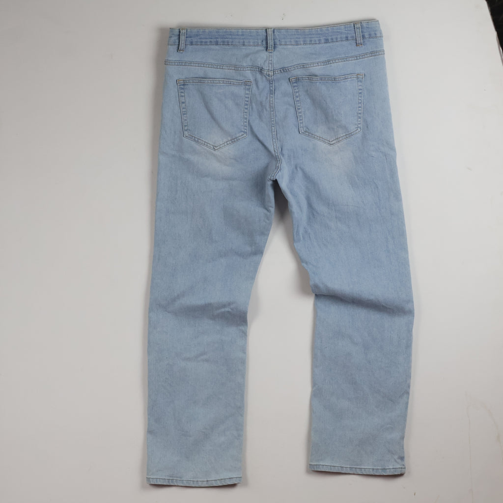 Thrifted Caret Men's Light Blue Denim Jeans 36 Waist/ J1011