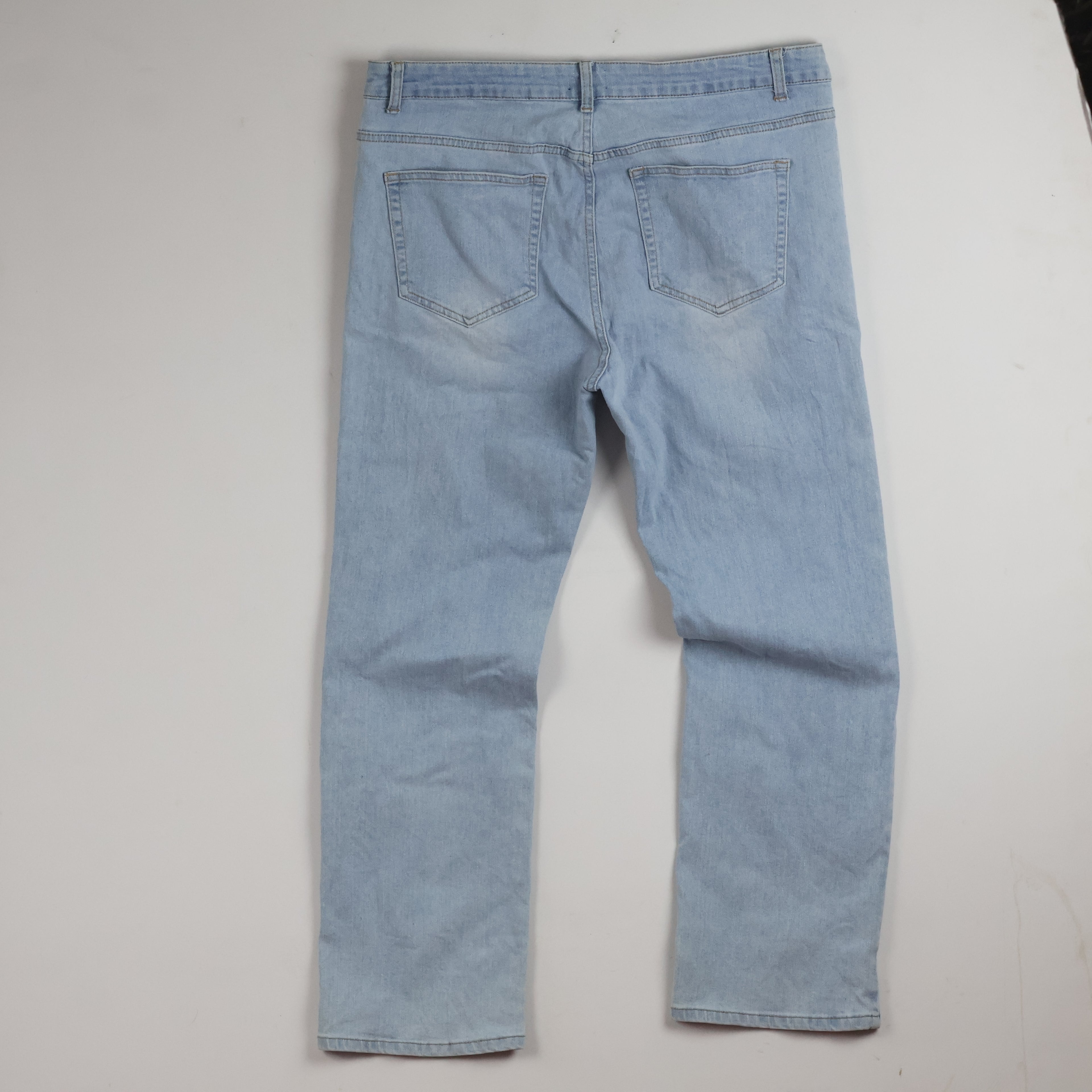 Thrifted Caret Men's Light Blue Denim Jeans 36 Waist/ J1011