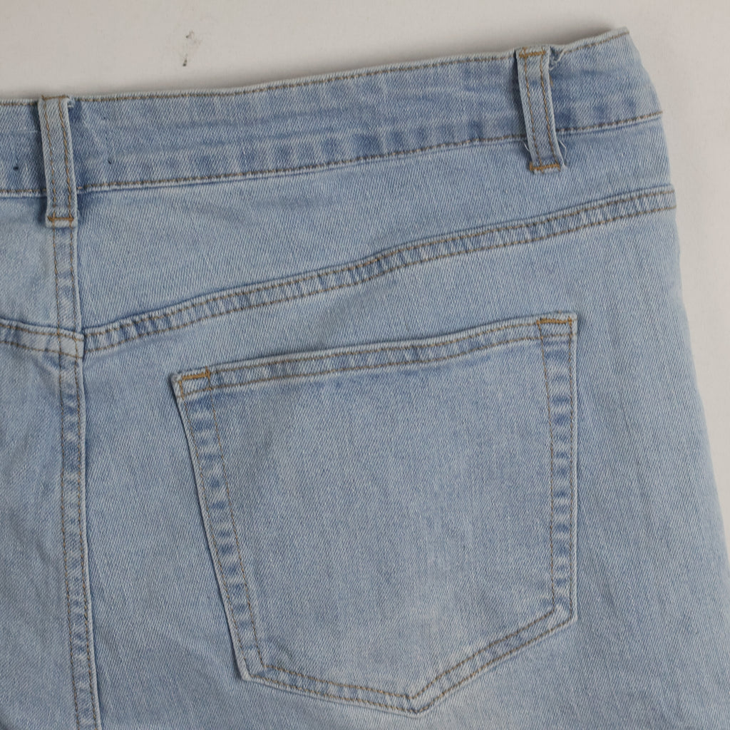 Thrifted Caret Men's Light Blue Denim Jeans 36 Waist/ J1011
