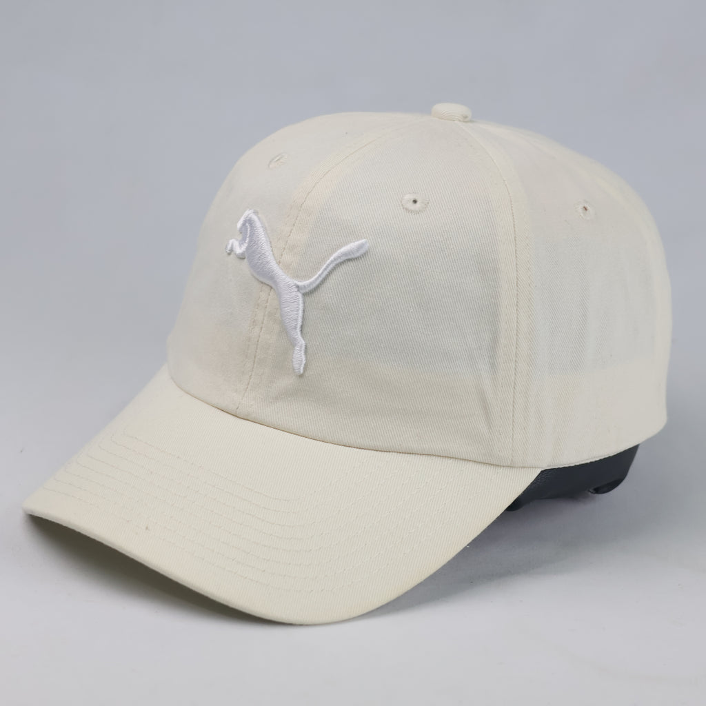 Thrifted Puma Off-White Cotton Strapback Cap (56-57 cm) |10707