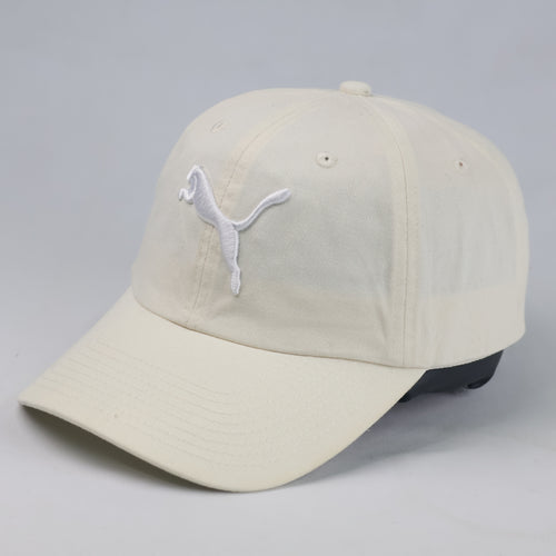 Thrifted Puma Off-White Cotton Strapback Cap (56-57 cm) |10707