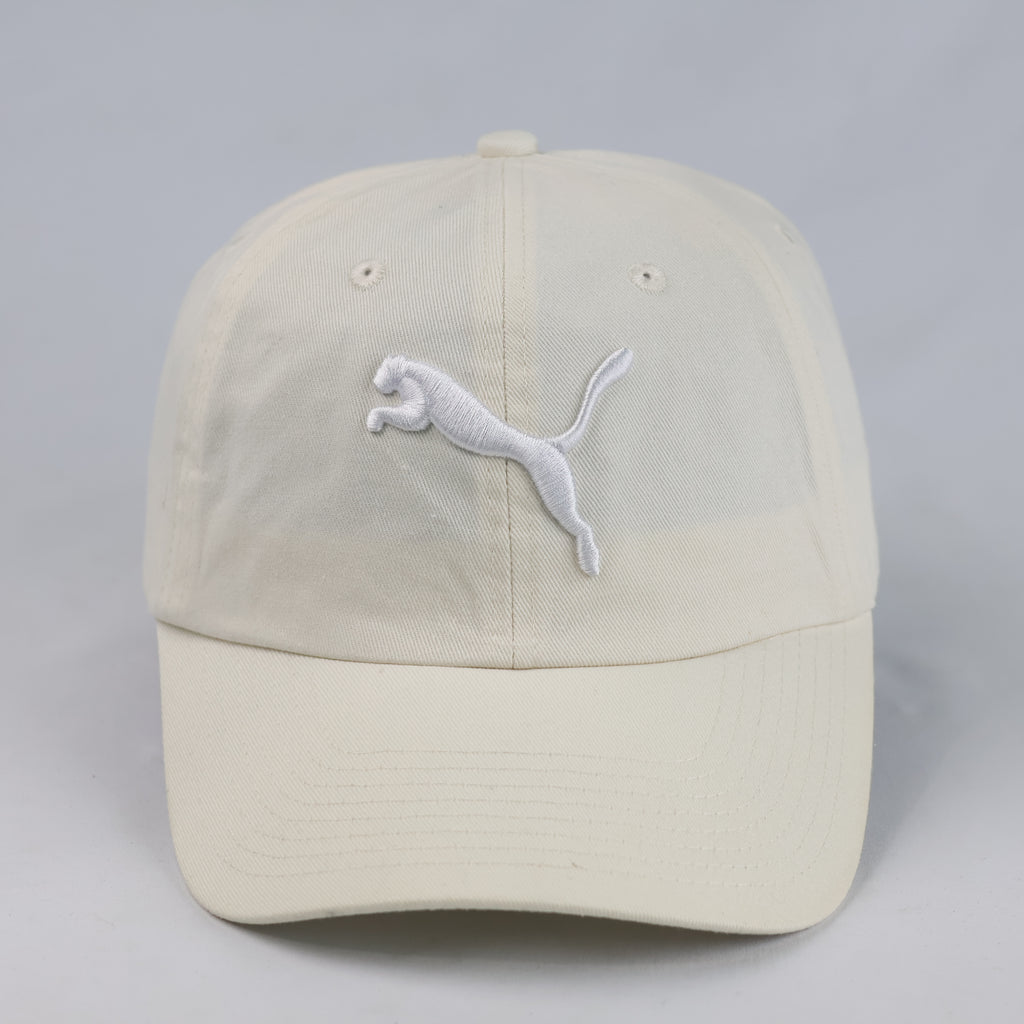 Thrifted Puma Off-White Cotton Strapback Cap (56-57 cm) |10707