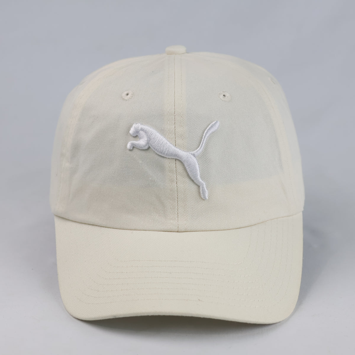 Thrifted Puma Off-White Cotton Strapback Cap (56-57 cm) |10707