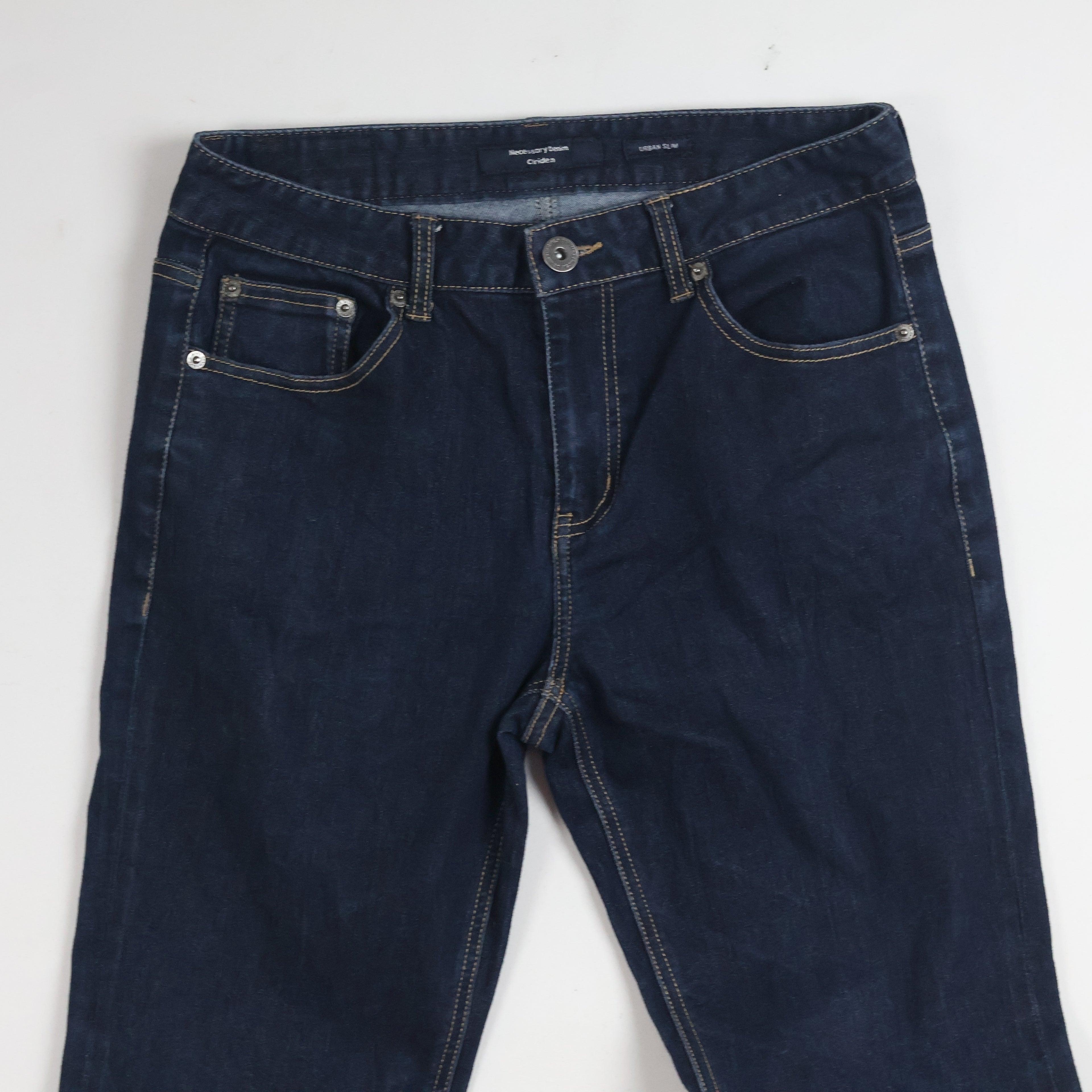 Thrifted Clride.n Men's Deep Indigo Slim Fit Jeans 30 Waist/ J1012
