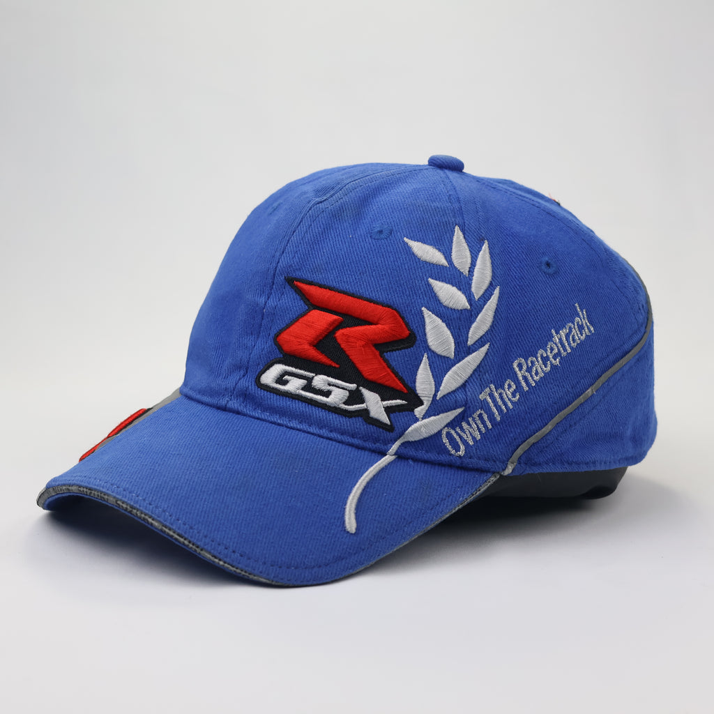 Suzuki GSX-R Motorsport Hat - Blue & Grey Two-Tone Racing Snapback