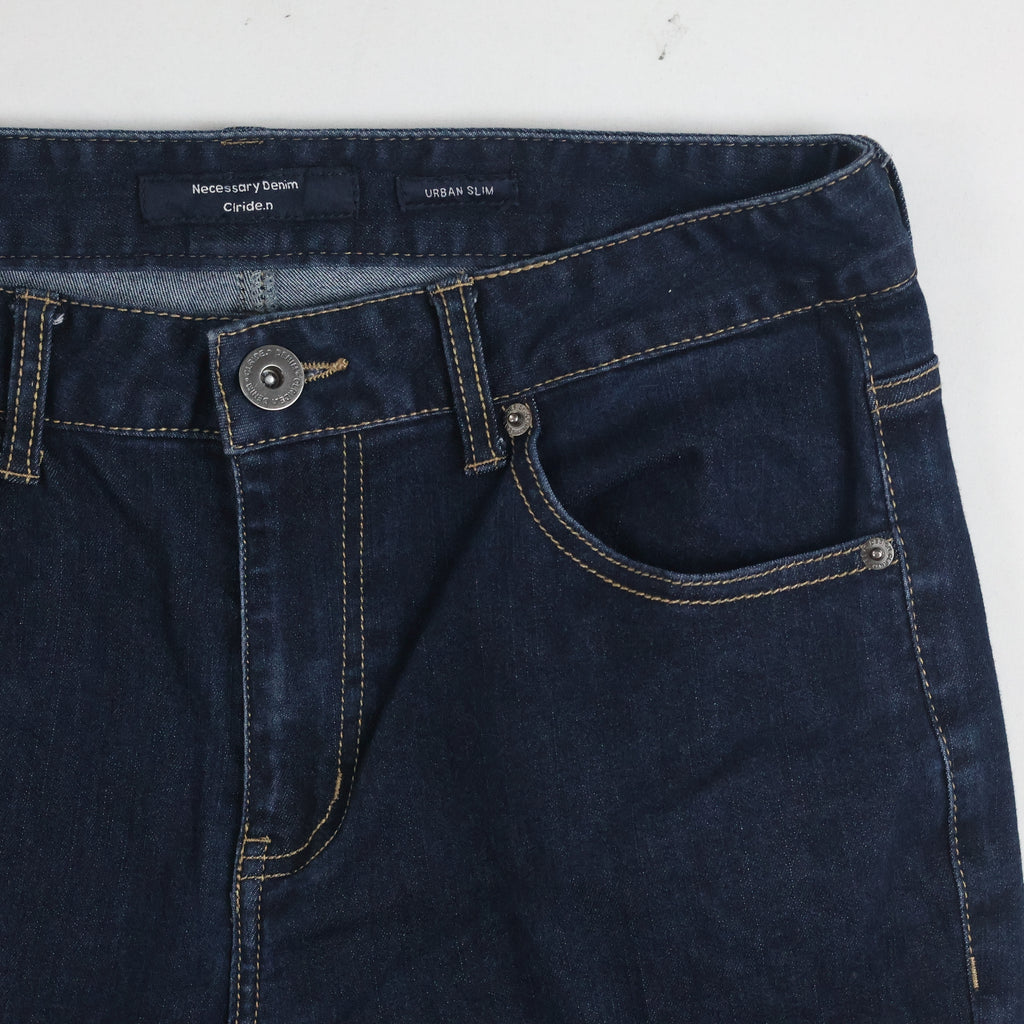 Thrifted Clride.n Men's Deep Indigo Slim Fit Jeans 30 Waist/ J1012
